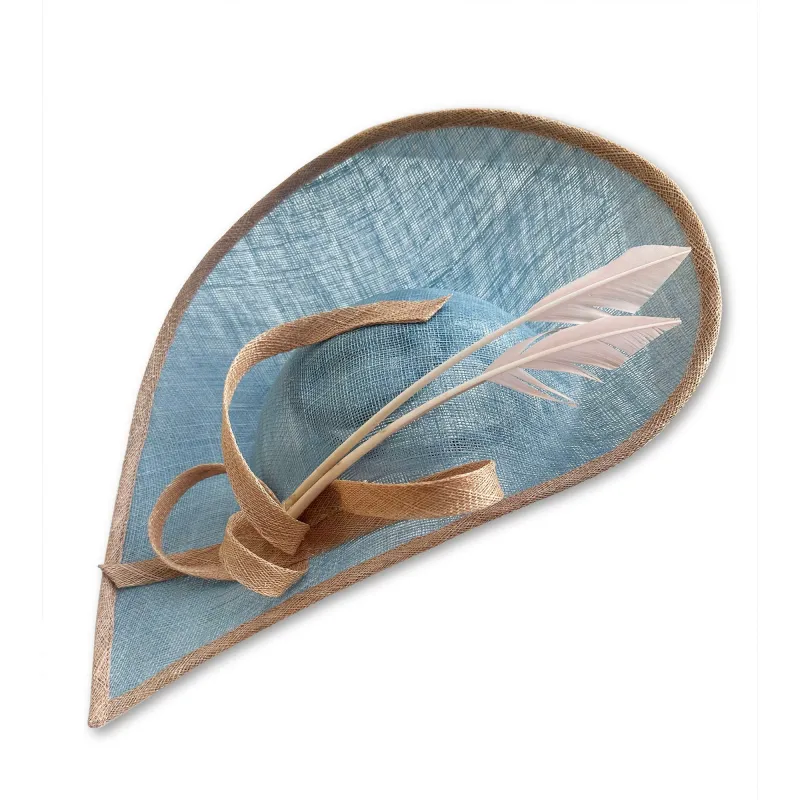 CORNFLOWER BISQUE WENDY FASCINATOR made by Lele Sadoughi