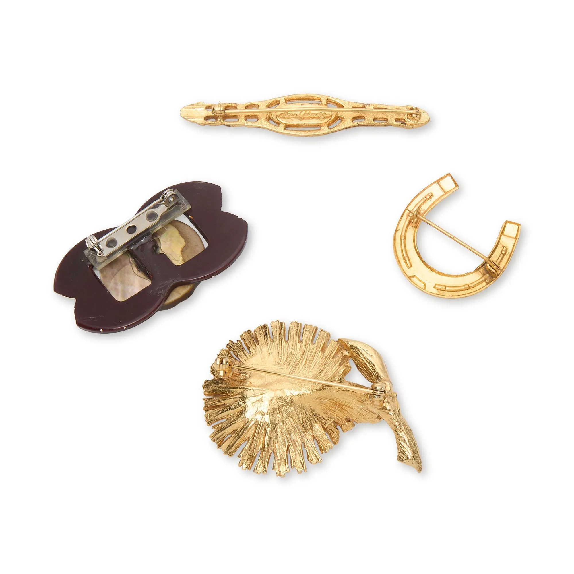 GOLD MARFA BROOCH SET sold by Lele Sadoughi product image thumbnail 2