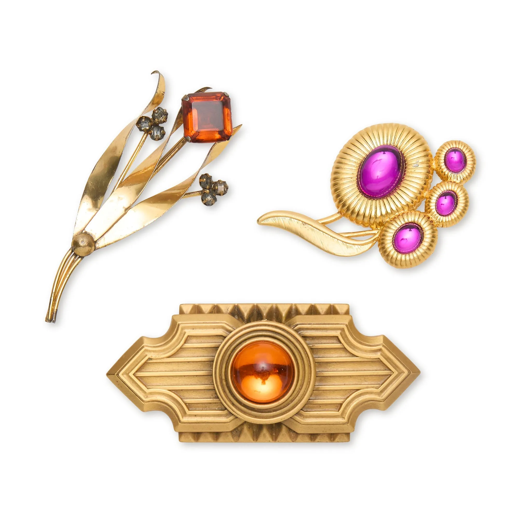 GOLD CHICAGO BROOCH SET sold by Lele Sadoughi