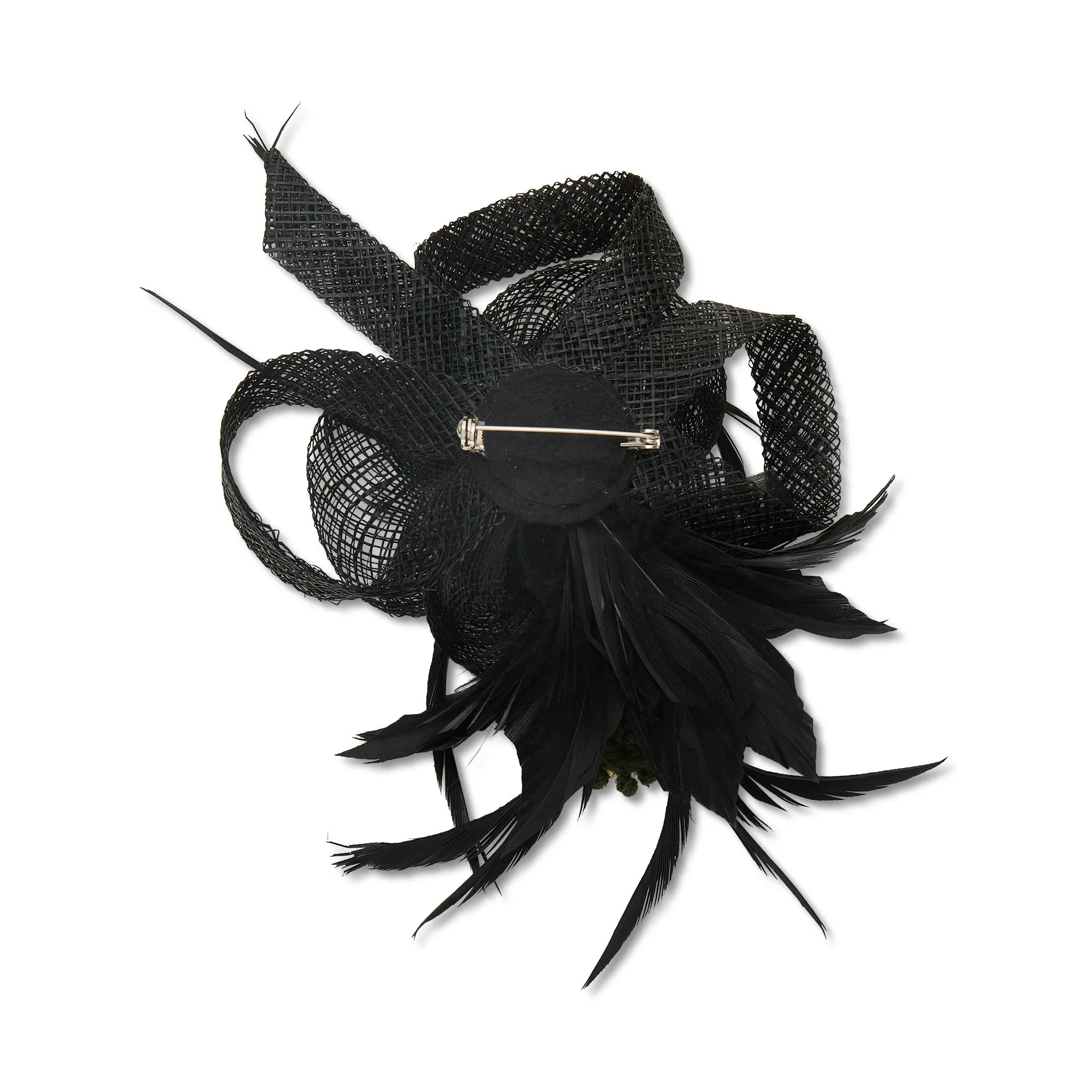 JET FEATHERED RHINESTONE BROOCH sold by Lele Sadoughi product image thumbnail 2