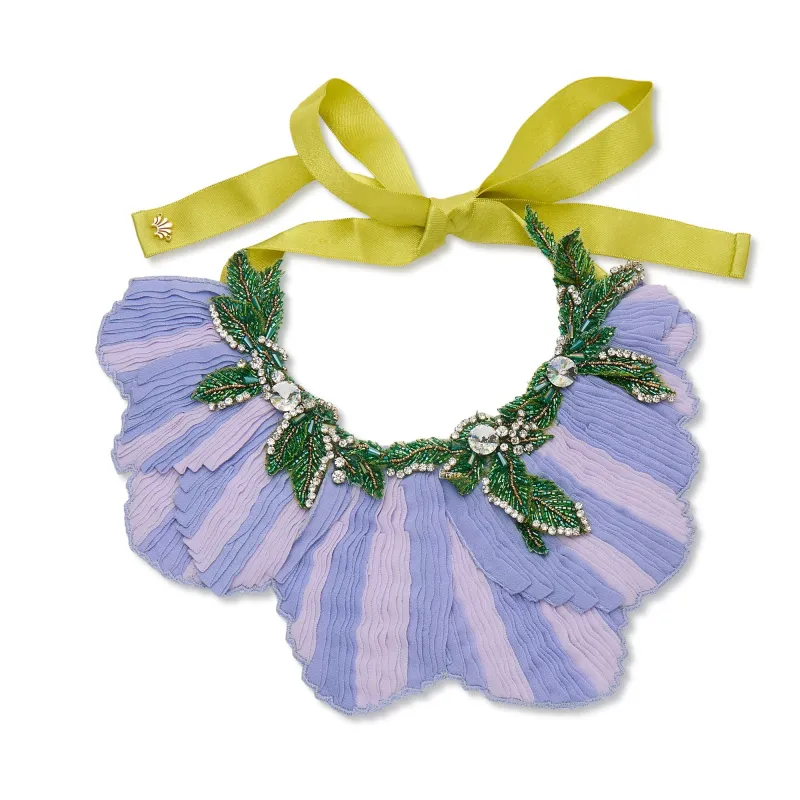 PERIWINKLE GLADIOLUS NECKLACE made by Lele Sadoughi