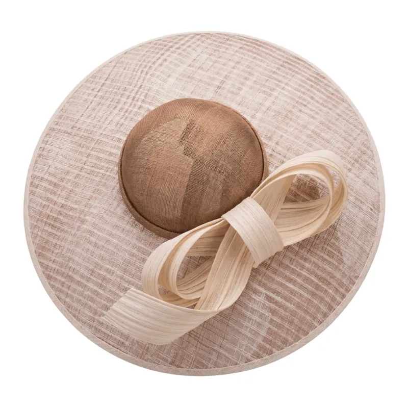 COGNAC SUZANNAH FASCINATOR made by Lele Sadoughi