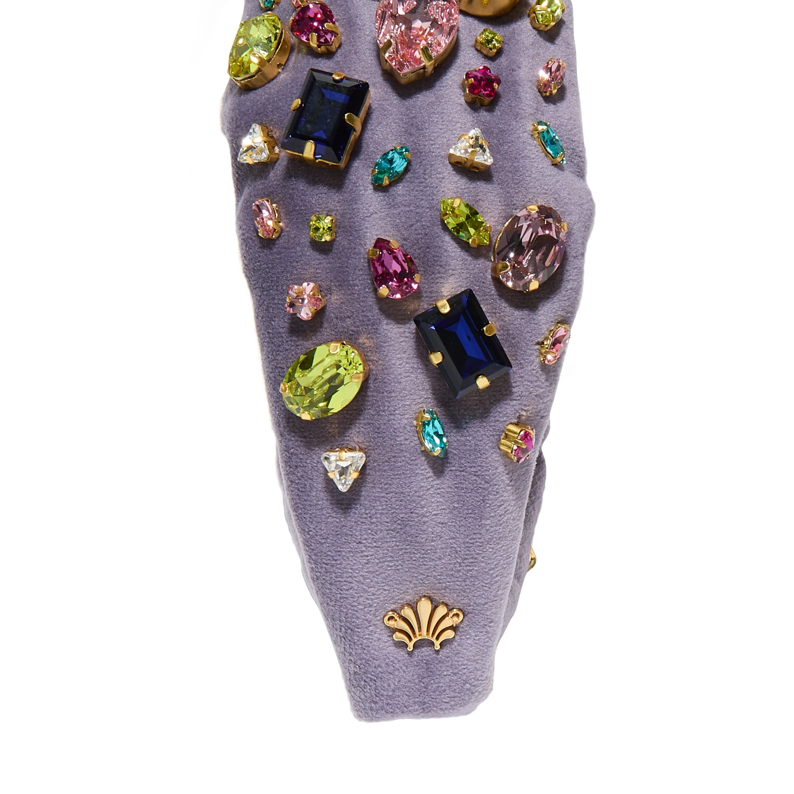 LIGHT AMETHYST KNOTTED SWAROVSKI HEADBAND sold by Lele Sadoughi product image thumbnail 5