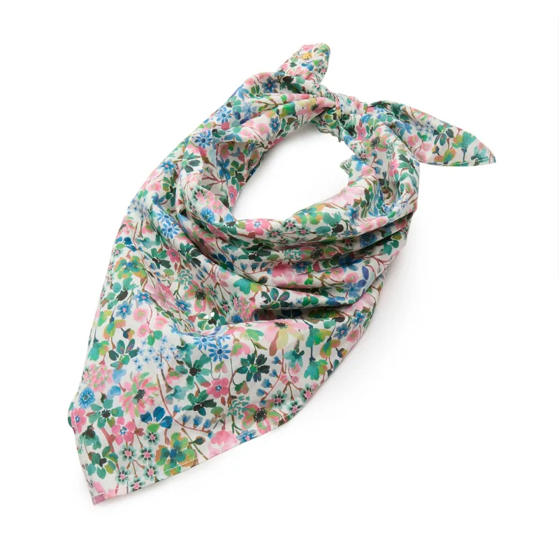 SUMMER DREAMS LIBERTY SQUARE SCARF made by Lele Sadoughi
