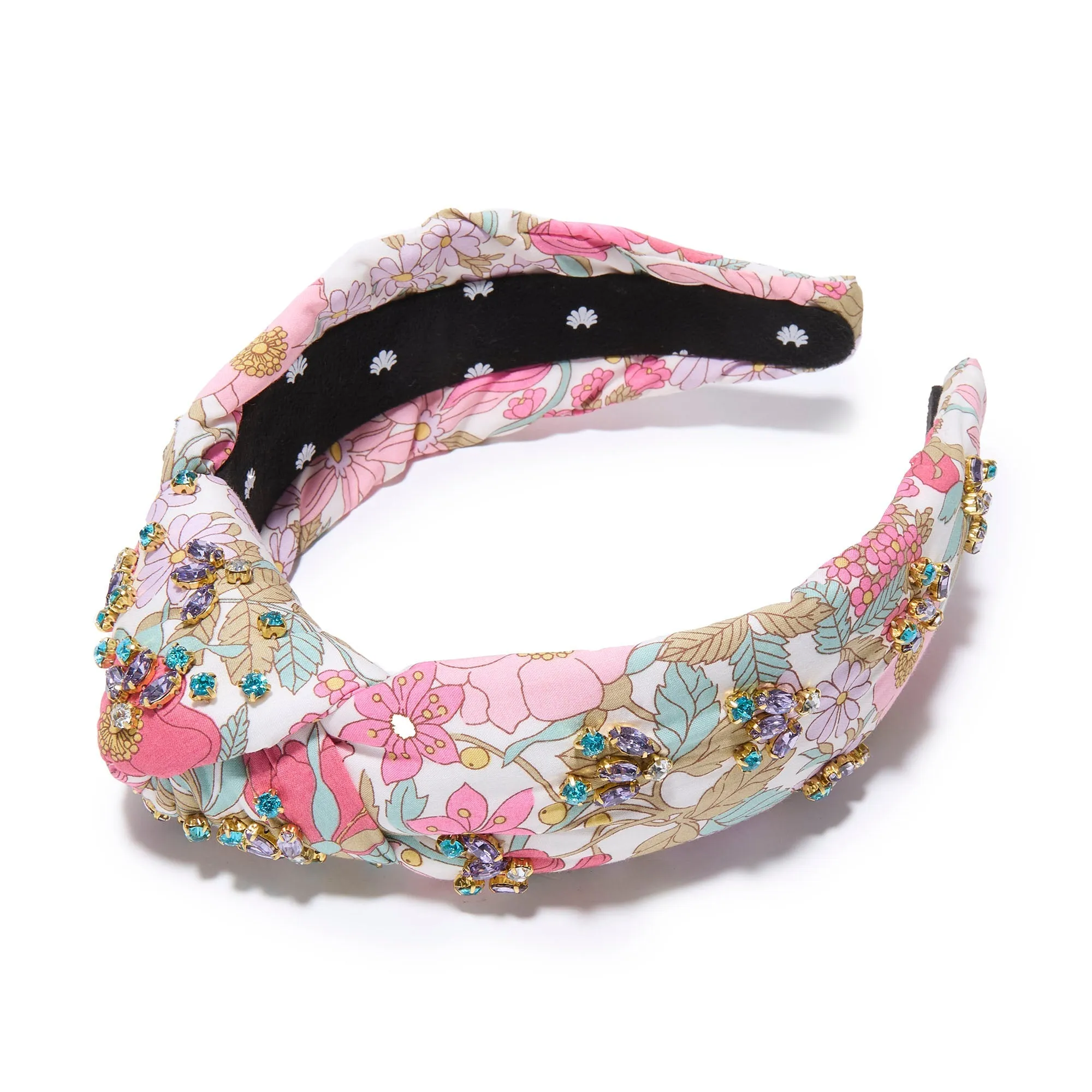 BLOOMING CLARABELL KNOTTED JEWELED LIBERTY HEADBAND sold by Lele Sadoughi