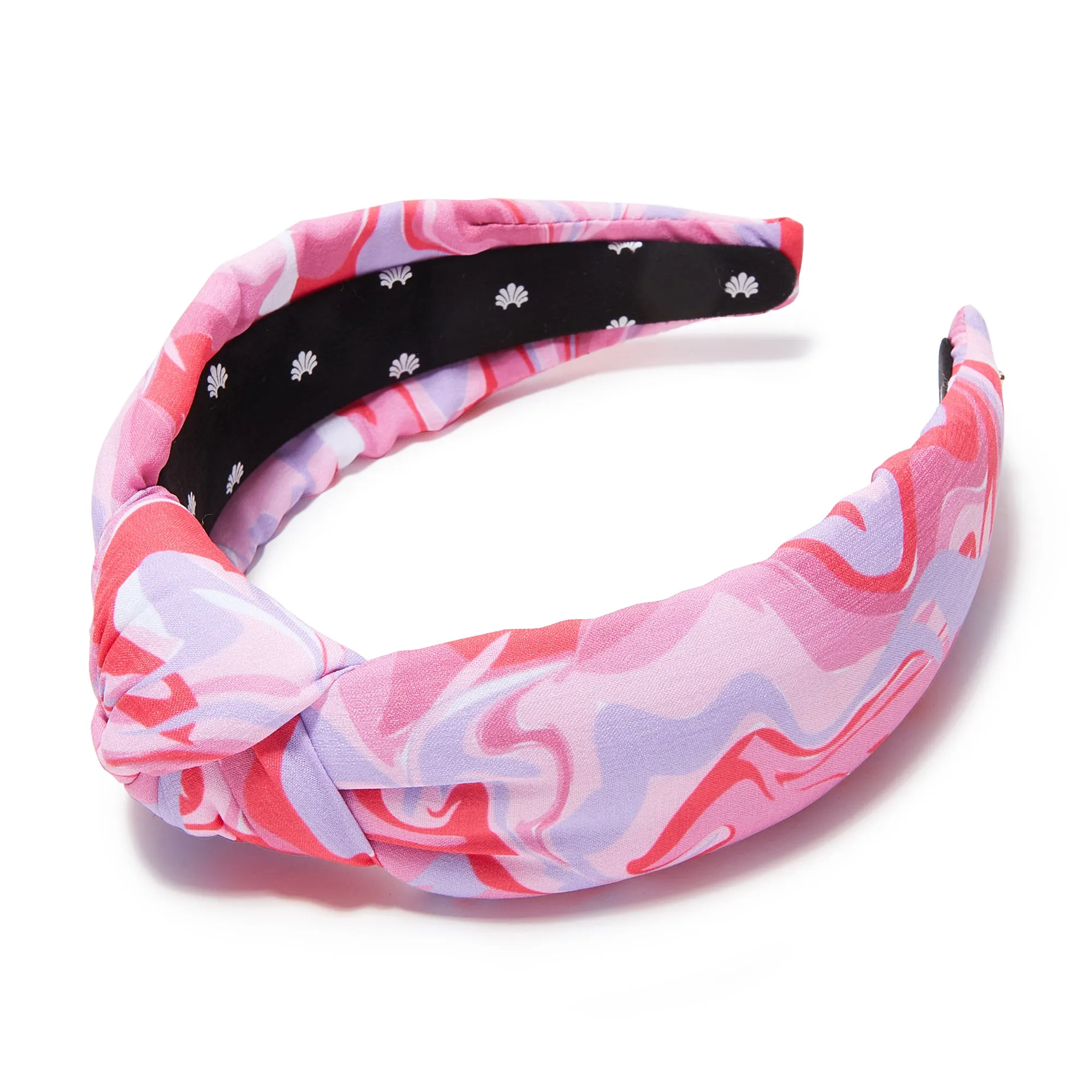 ROSADO MARBLE PRINTED KNOTTED HEADBAND sold by Lele Sadoughi