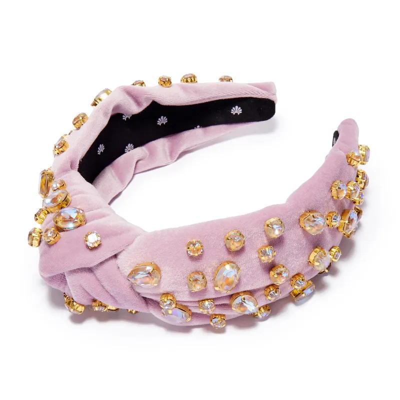 LILAC FROST SWAROVSKI® TRESOR KNOTTED HEADBAND made by Lele Sadoughi