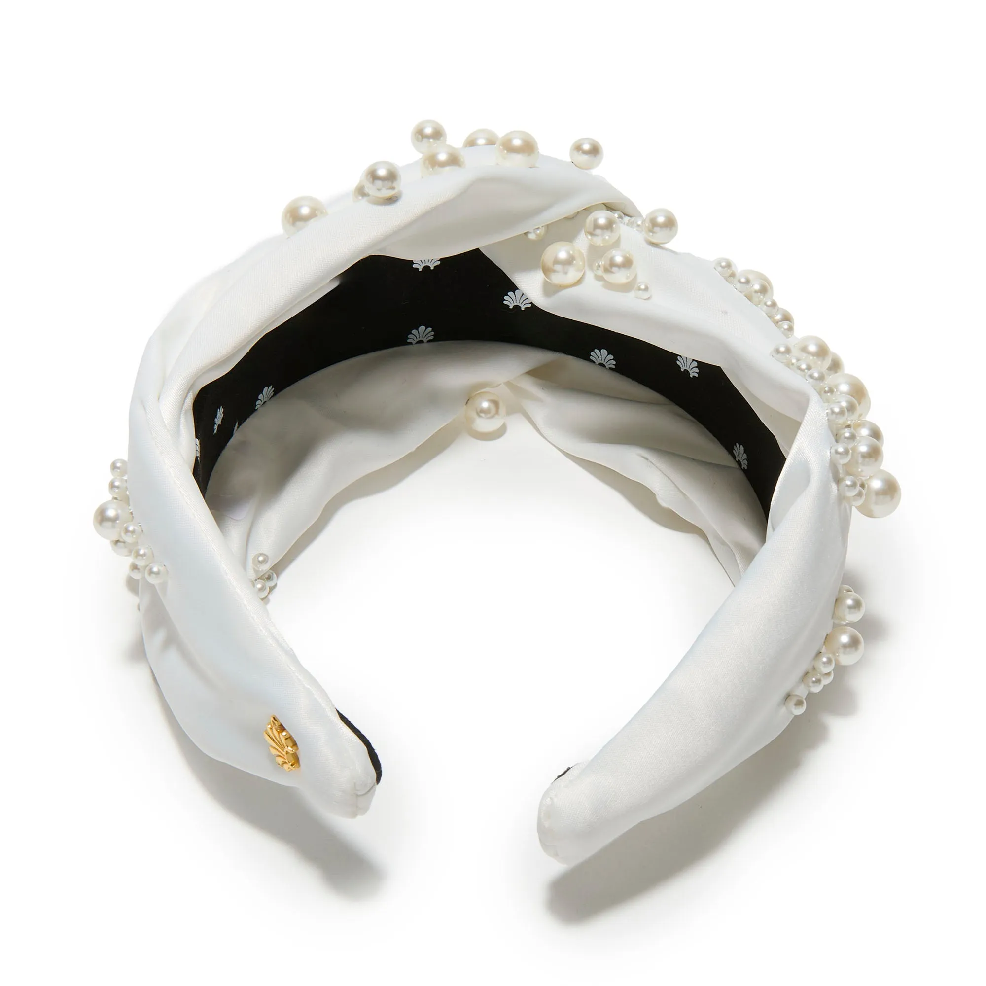 IVORY MARCHESA BRIDAL X LELE SADOUGHI PEARL GRETA HEADBAND sold by Lele Sadoughi product image thumbnail 5
