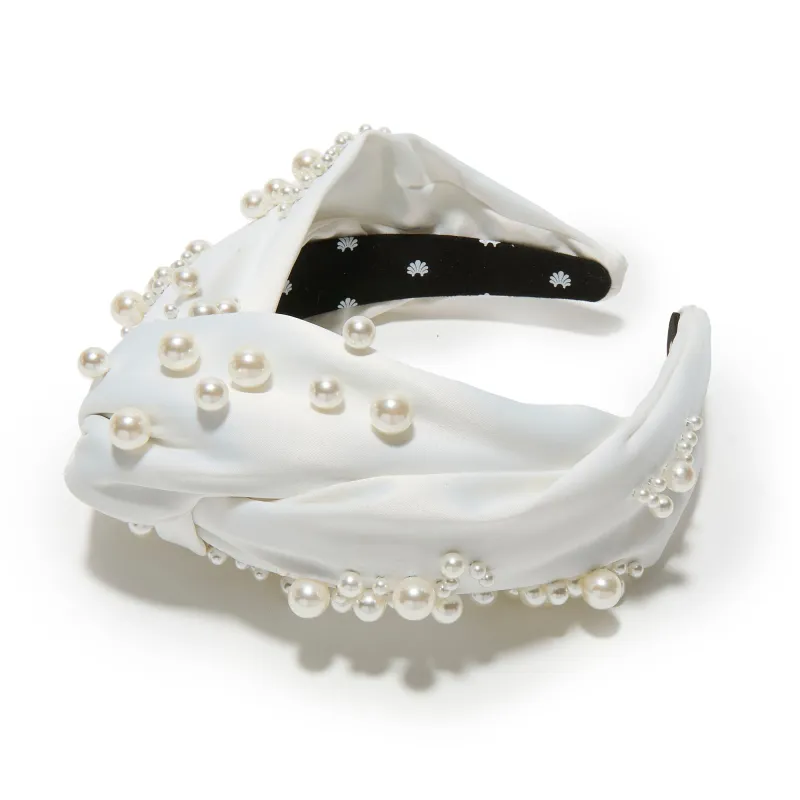 IVORY MARCHESA BRIDAL X LELE SADOUGHI PEARL GRETA HEADBAND made by Lele Sadoughi