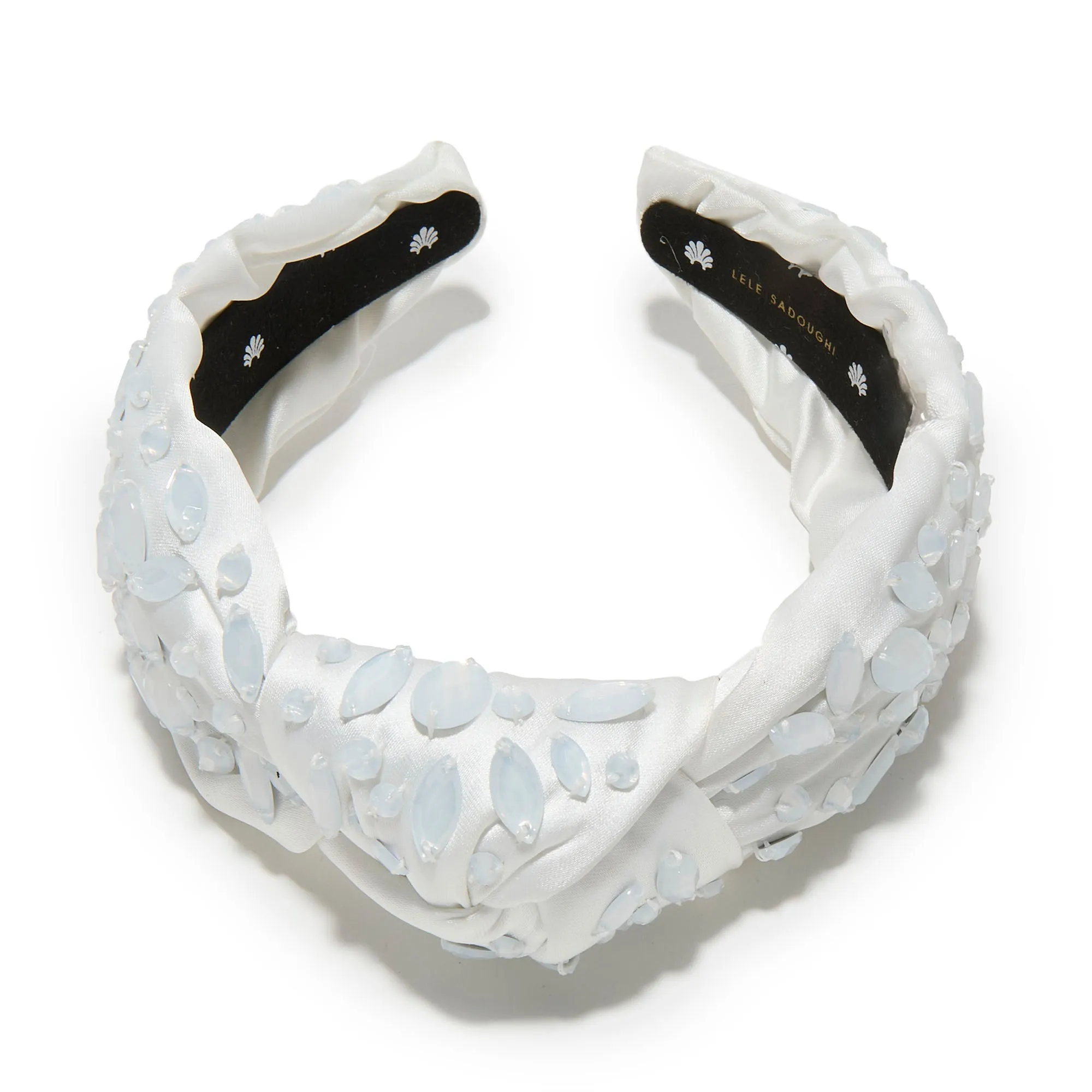 IVORY MARCHESA BRIDAL X LELE SADOUGHI KNOTTED HEADBAND sold by Lele Sadoughi product image thumbnail 3
