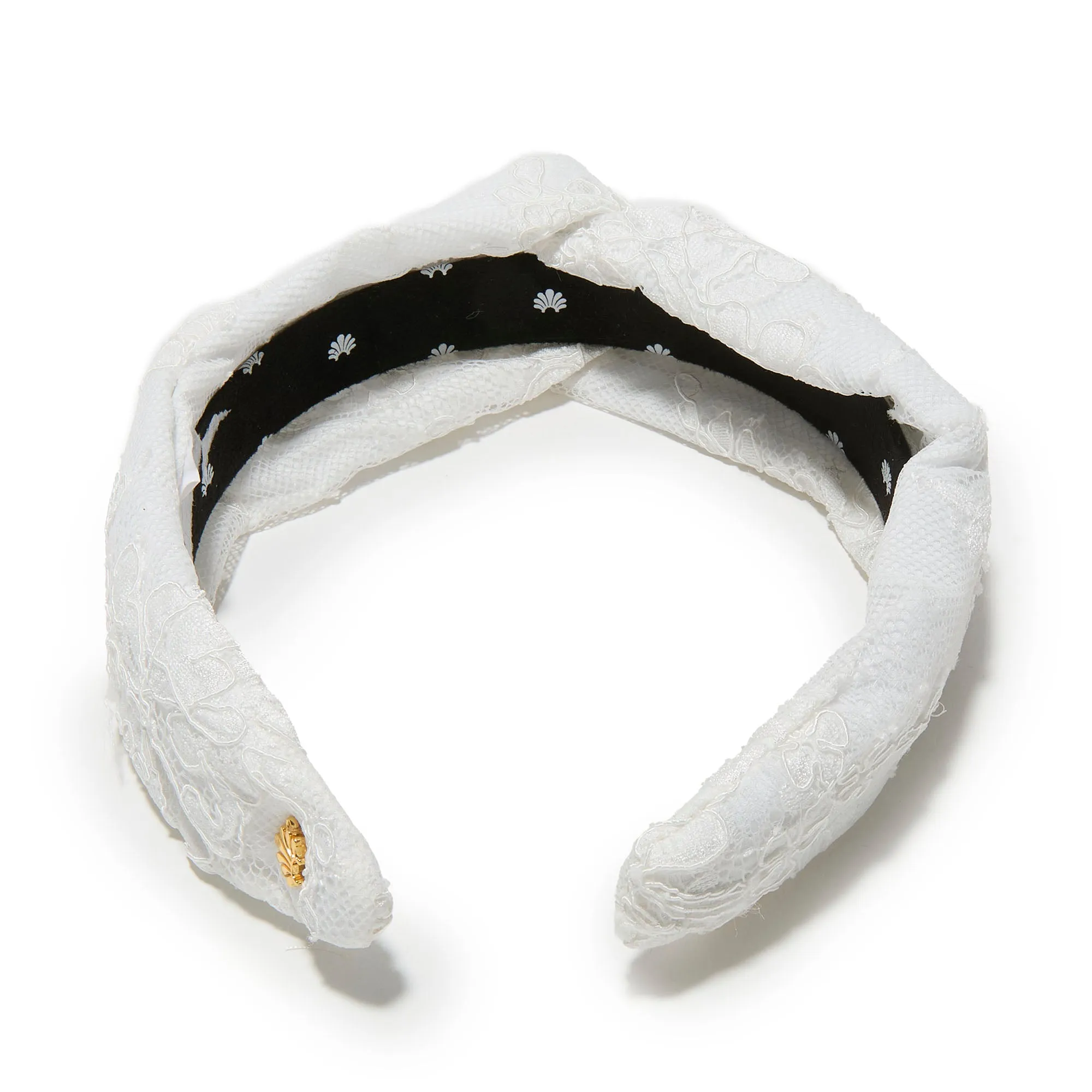 IVORY MARCHESA BRIDAL X LELE SADOUGHI LACE MARLENE HEADBAND sold by Lele Sadoughi product image thumbnail 3