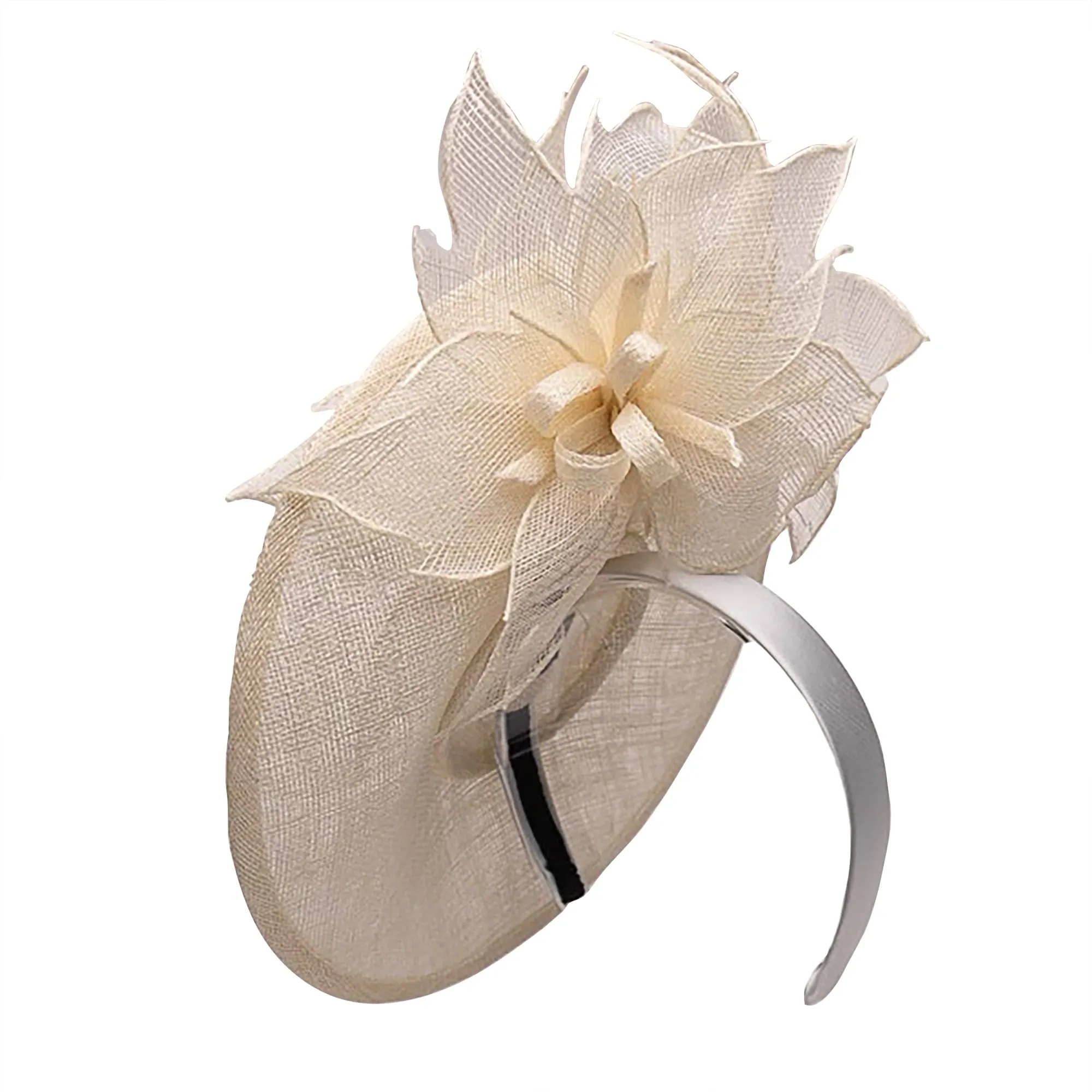 IVORY FLOWER CLUSTER FASCINATOR sold by Lele Sadoughi