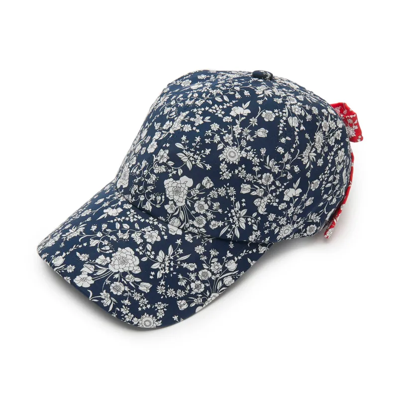 SUMMER BLOOMS AMERICANA LIBERTY BASEBALL CAP made by Lele Sadoughi