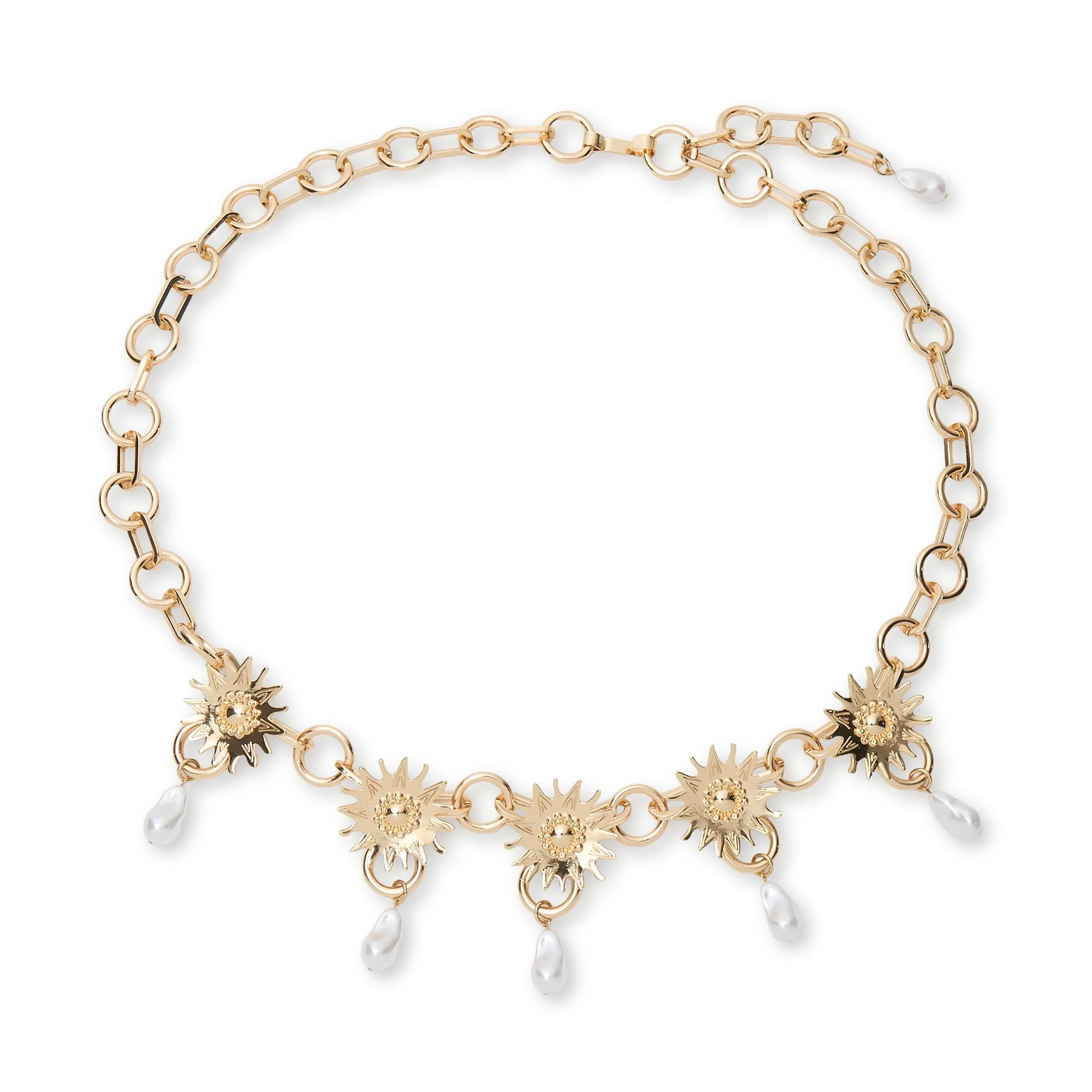 GOLD SOLEIL CHAIN BELT sold by Lele Sadoughi