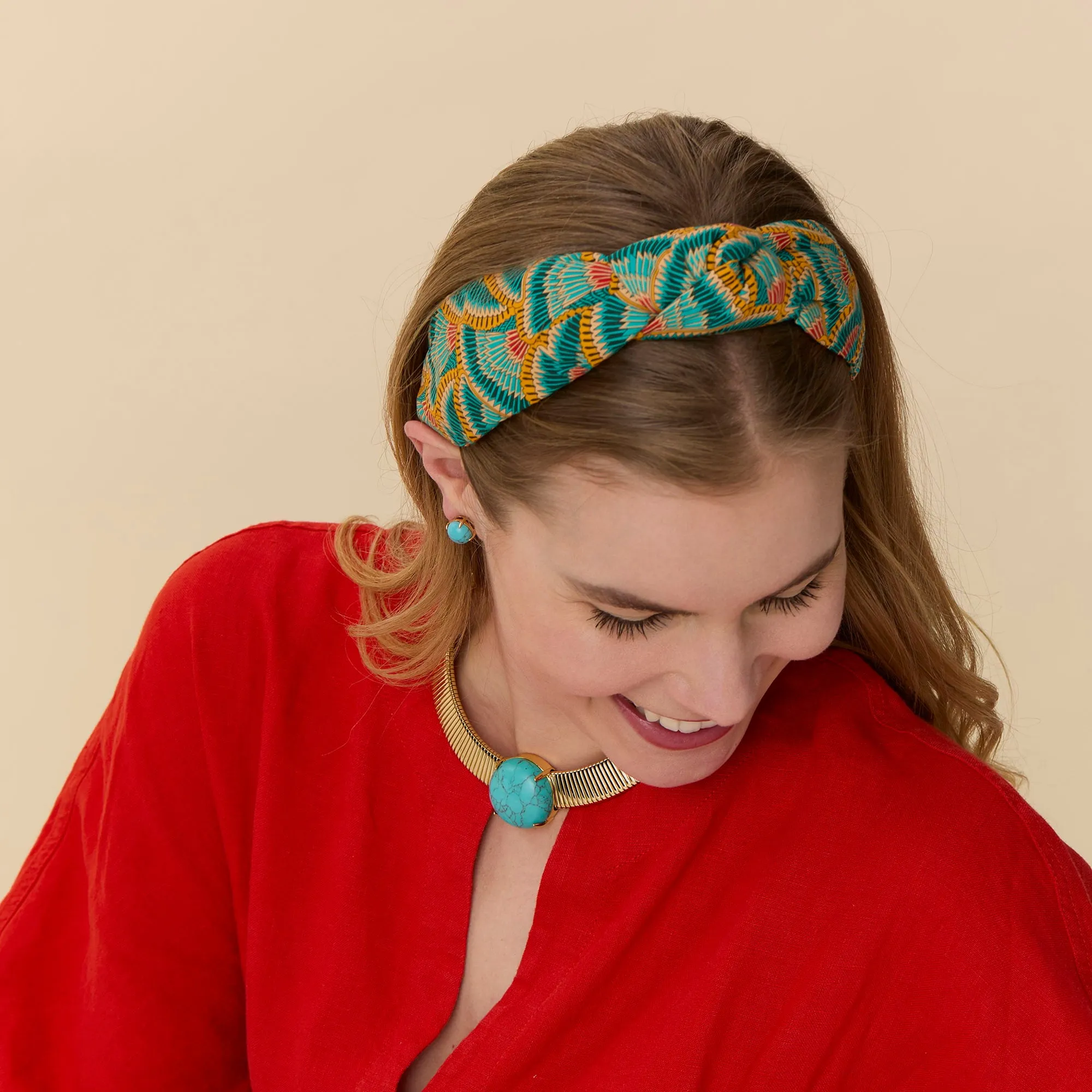 LOTUS FLOWERS KNOTTED HEADBAND sold by Lele Sadoughi product image thumbnail 2