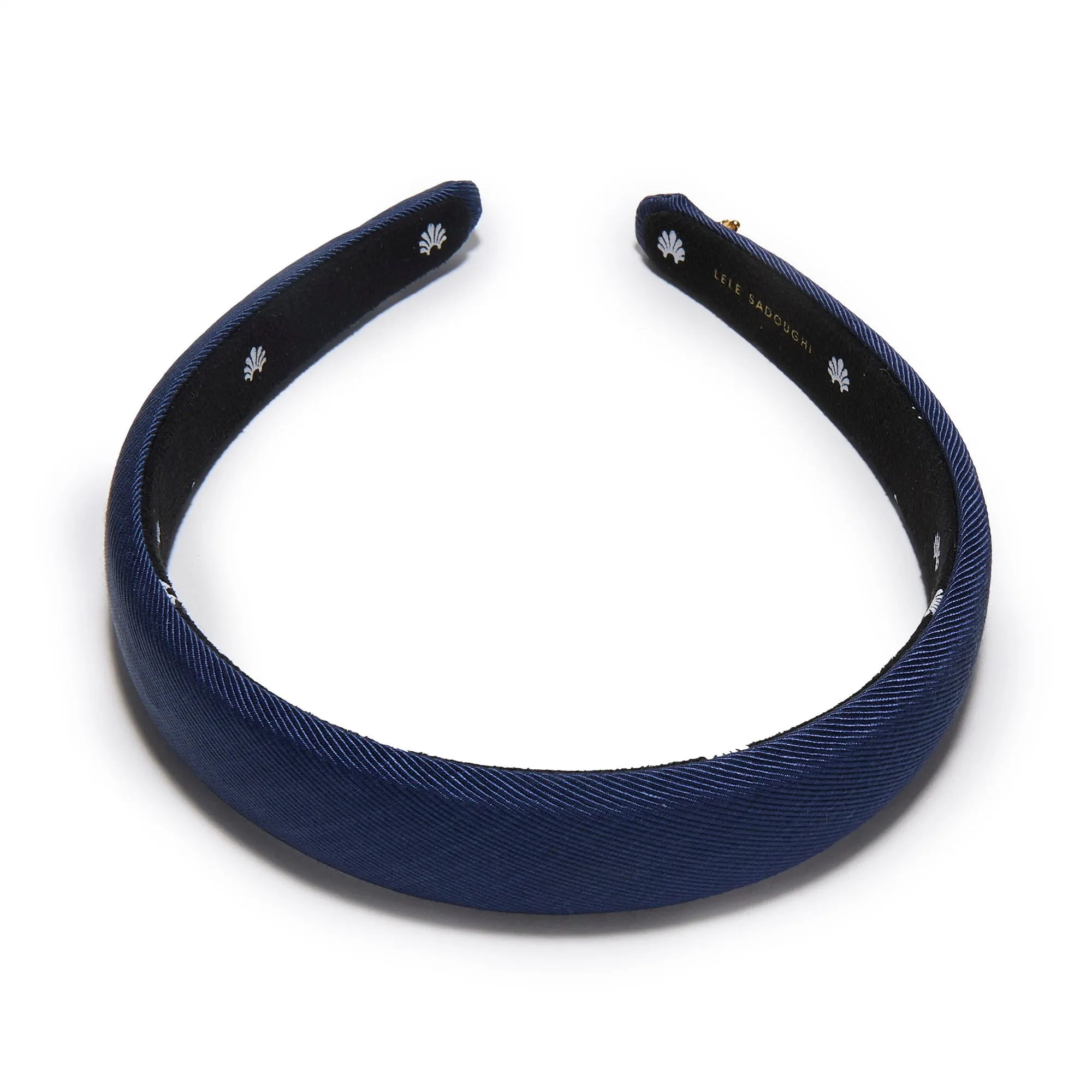 NAVY CHARLOTTE MOIRE HEADBAND sold by Lele Sadoughi product image thumbnail 2