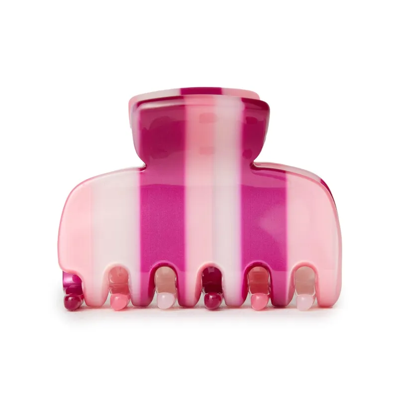 BUBBLEGUM STRIPES MINI CLAW CLIP made by Lele Sadoughi