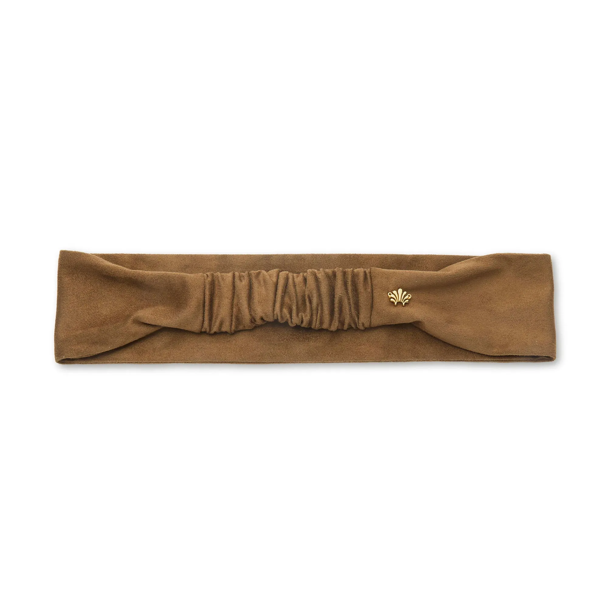 WALNUT AUDREY SUEDE HEADBAND sold by Lele Sadoughi product image thumbnail 2