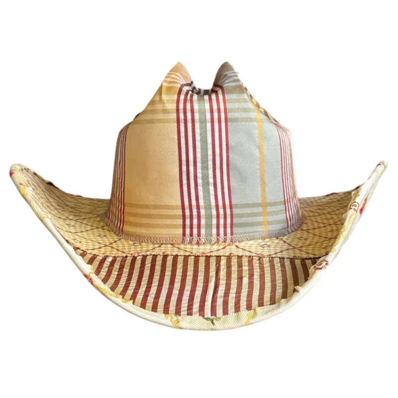 SOLAR FLARE FABRIC COVERED COWBOY HAT made by Lele Sadoughi