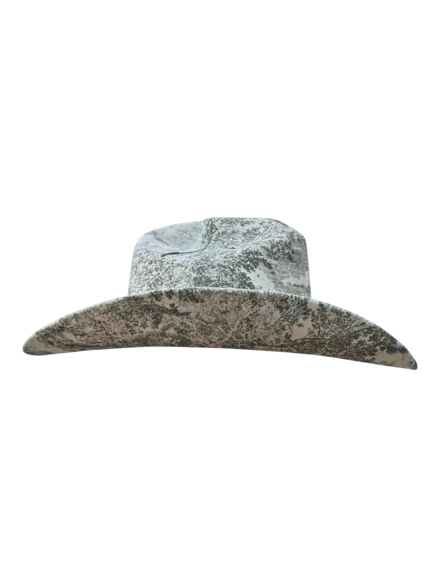 MEADOW TOILE FABRIC COVERED COWBOY HAT sold by Lele Sadoughi product image thumbnail 3