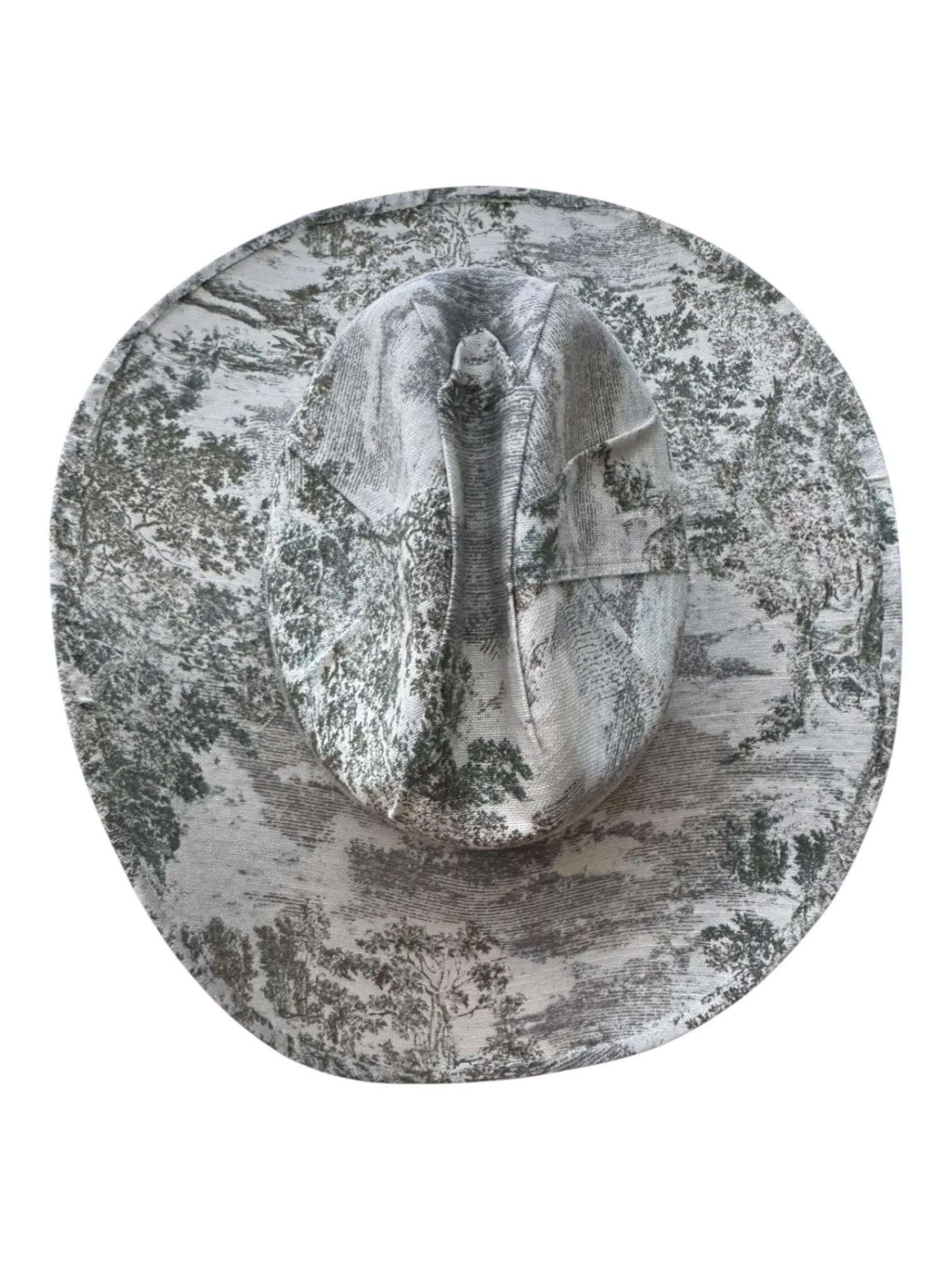 MEADOW TOILE FABRIC COVERED COWBOY HAT sold by Lele Sadoughi product image thumbnail 4