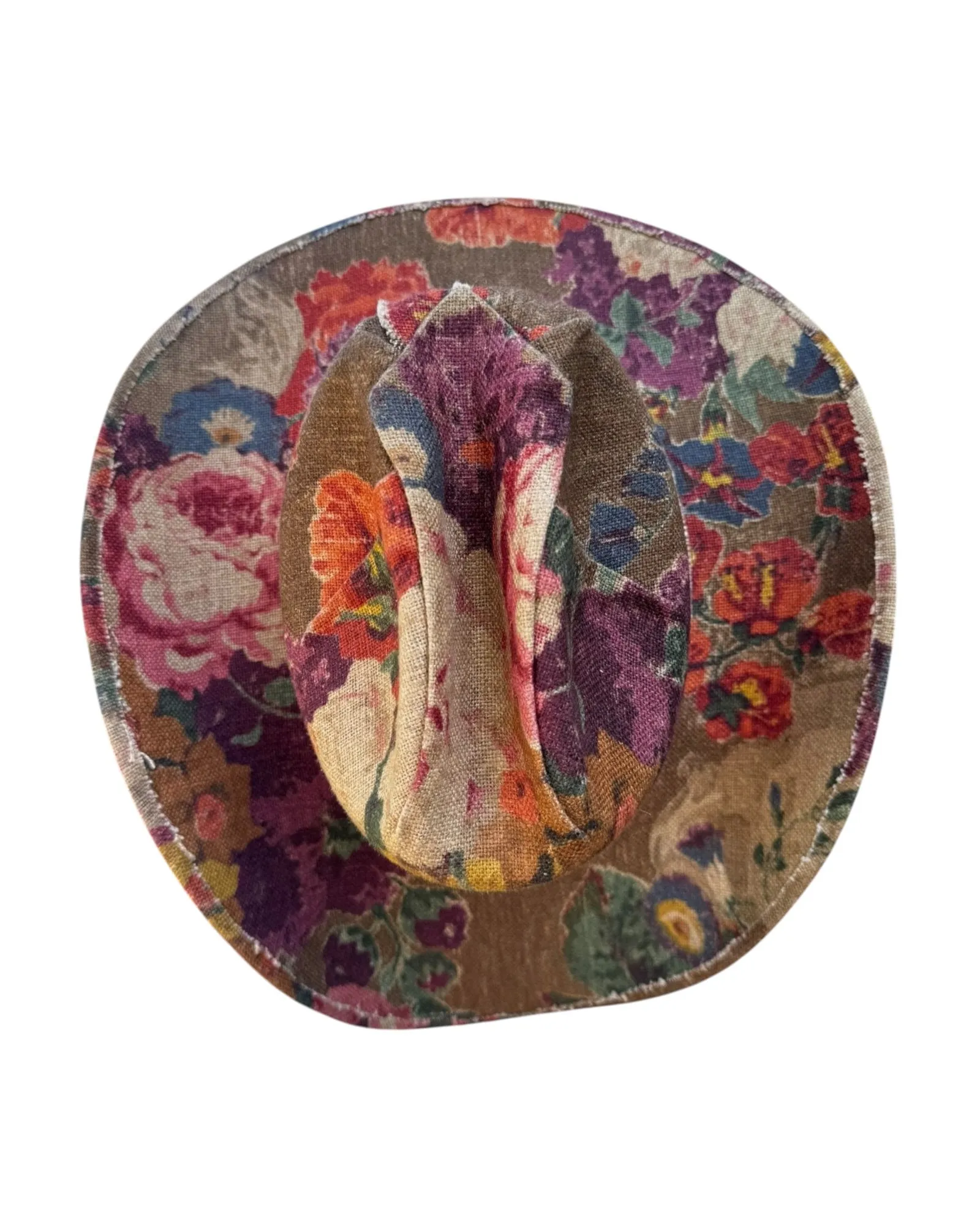 VALLEY BLOOM FABRIC COVERED COWBOY HAT sold by Lele Sadoughi product image thumbnail 4