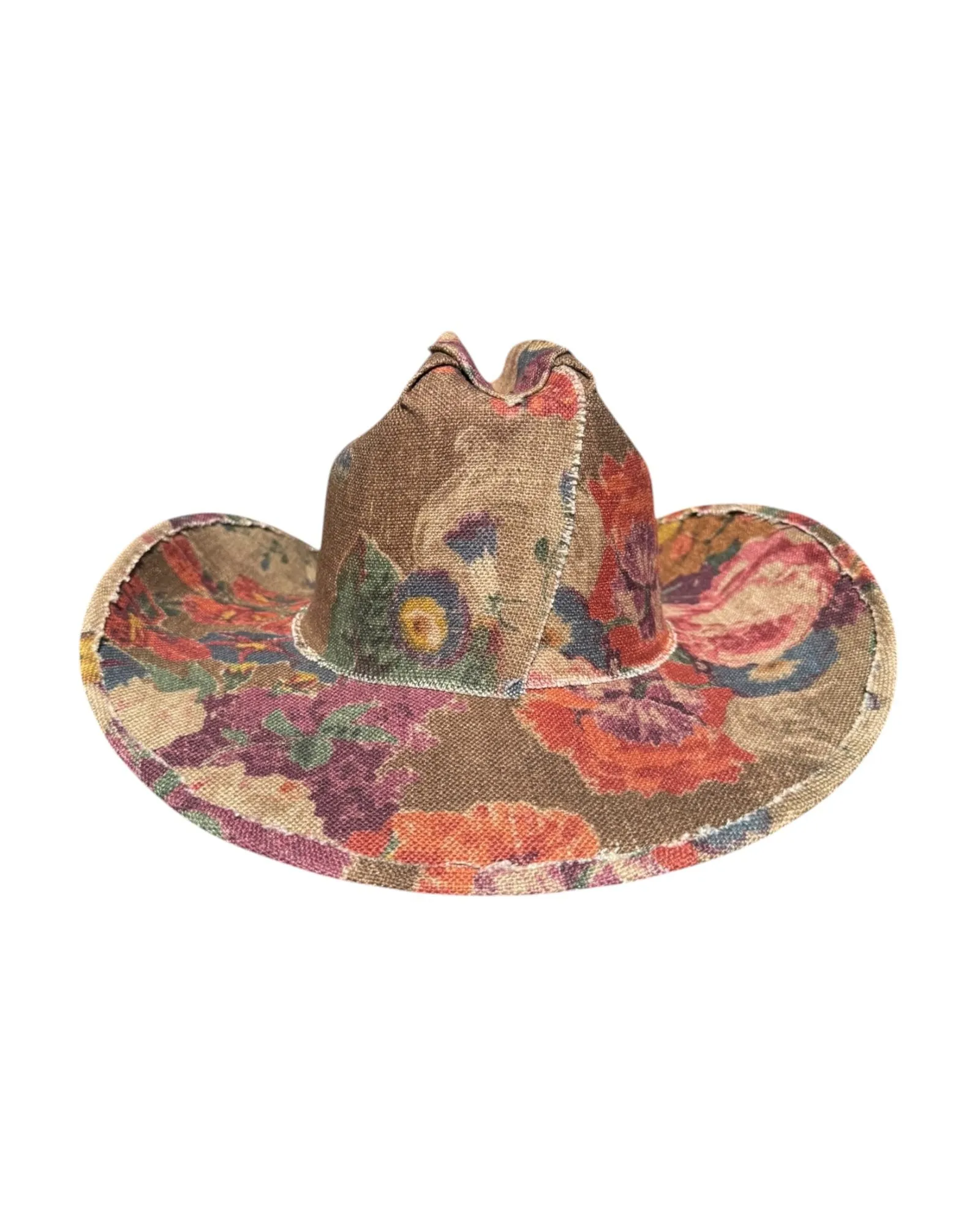 VALLEY BLOOM FABRIC COVERED COWBOY HAT sold by Lele Sadoughi product image thumbnail 5