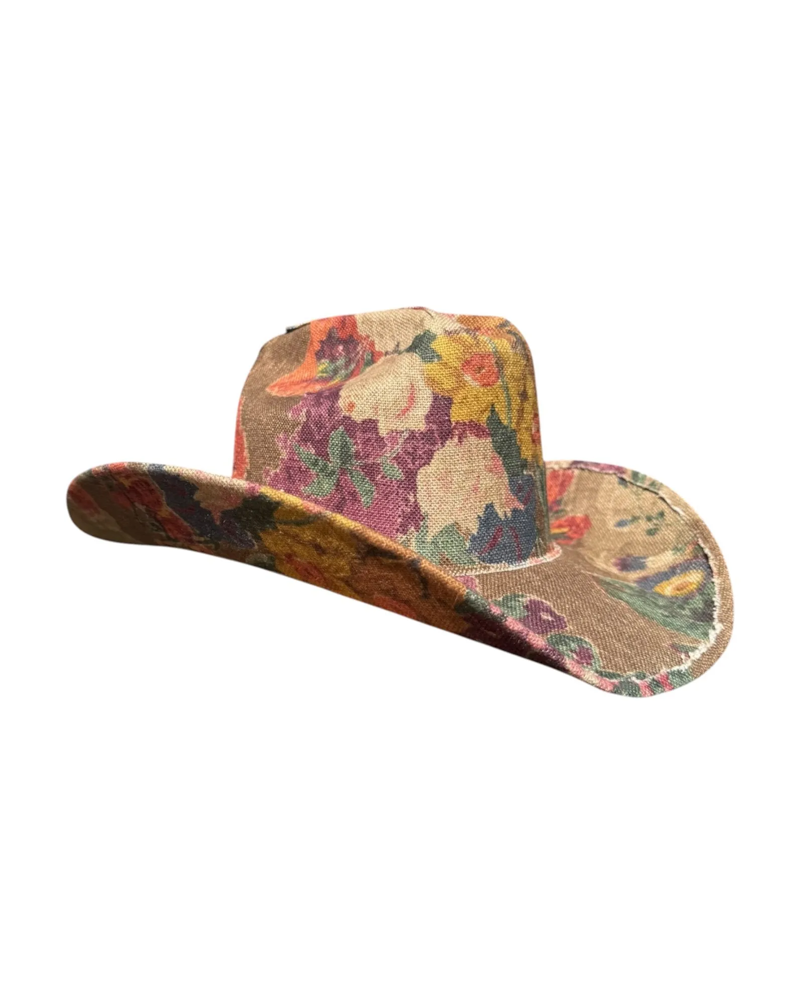 VALLEY BLOOM FABRIC COVERED COWBOY HAT sold by Lele Sadoughi product image thumbnail 2