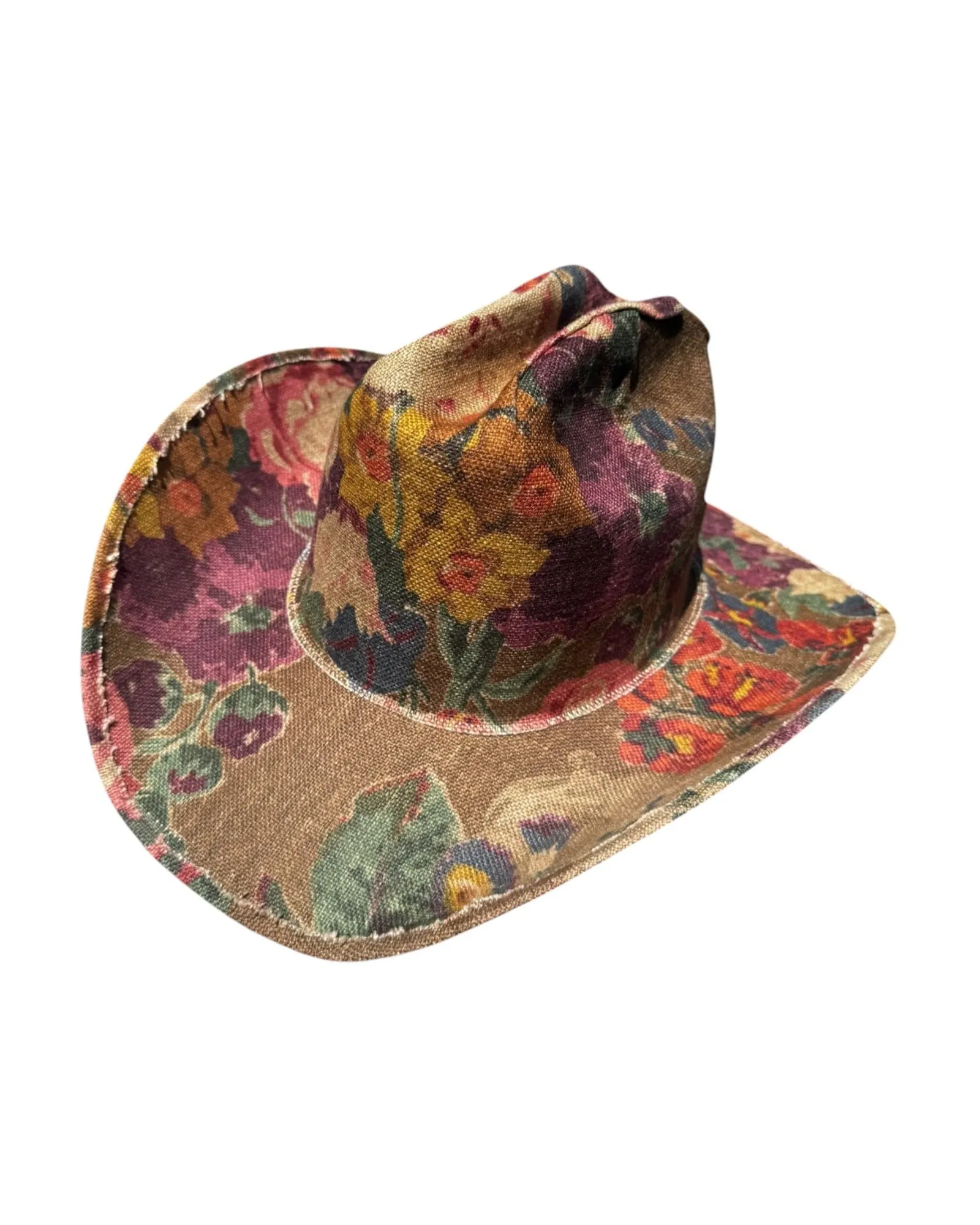 VALLEY BLOOM FABRIC COVERED COWBOY HAT sold by Lele Sadoughi product image thumbnail 3