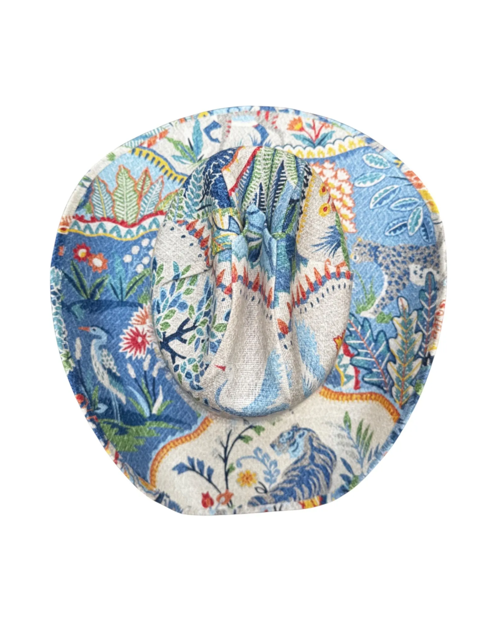 FINICKY BUTTERFLY FABRIC COVERED COWBOY HAT sold by Lele Sadoughi product image thumbnail 4