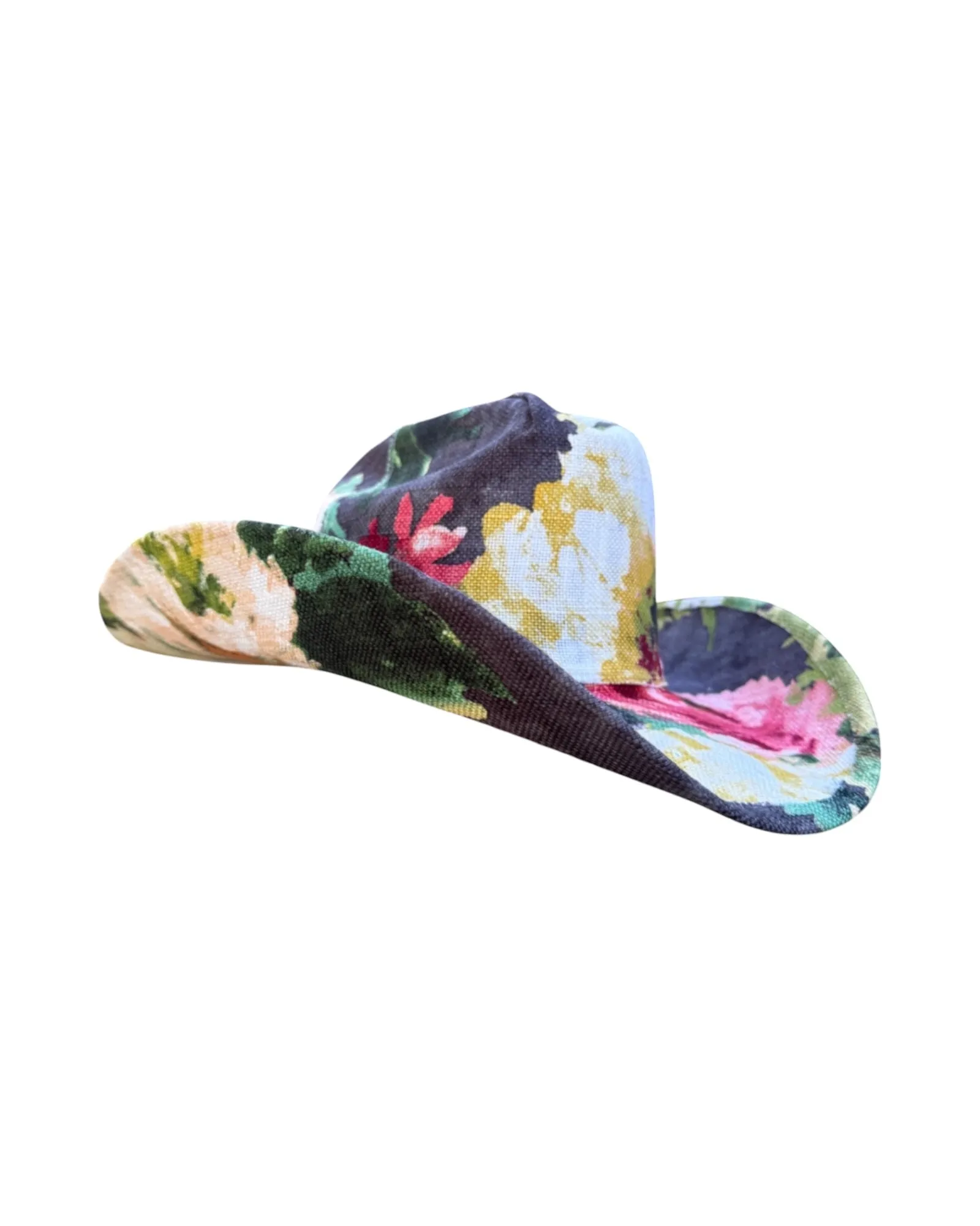 DOLOMITE BLOOM FABRIC COVERED COWBOY HAT sold by Lele Sadoughi product image thumbnail 2