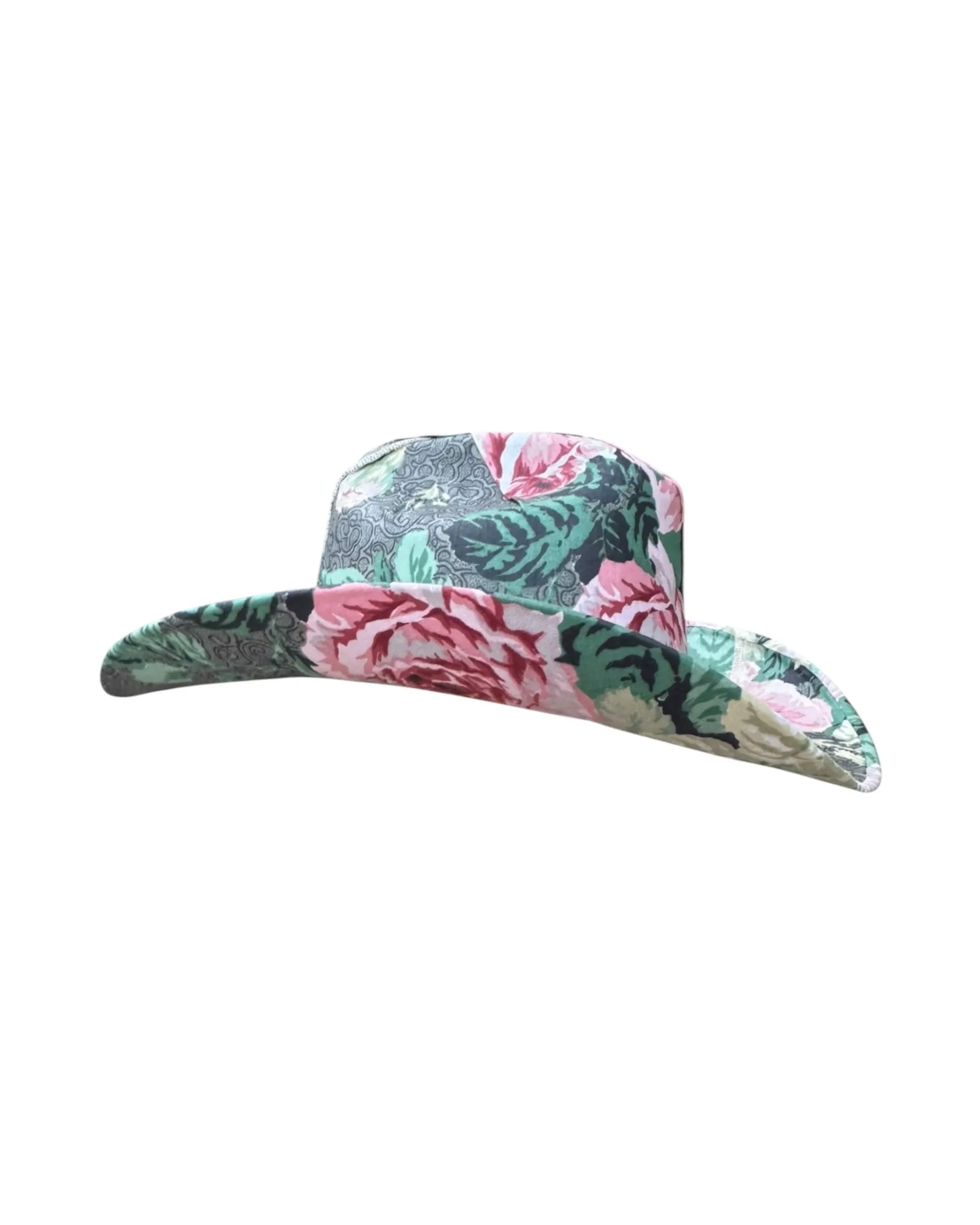 PARLOR ROSE FABRIC COVERED COWBOY HAT sold by Lele Sadoughi product image thumbnail 4