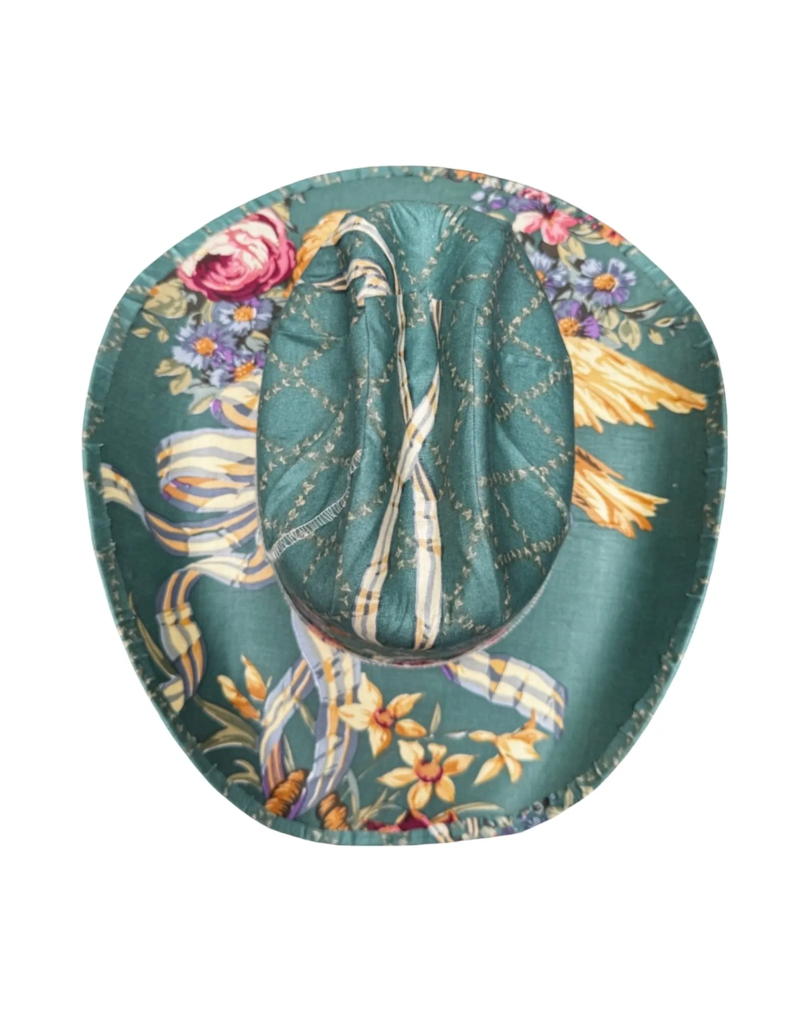 DOLCE RIVIERA FABRIC COVERED COWBOY HAT sold by Lele Sadoughi product image thumbnail 4