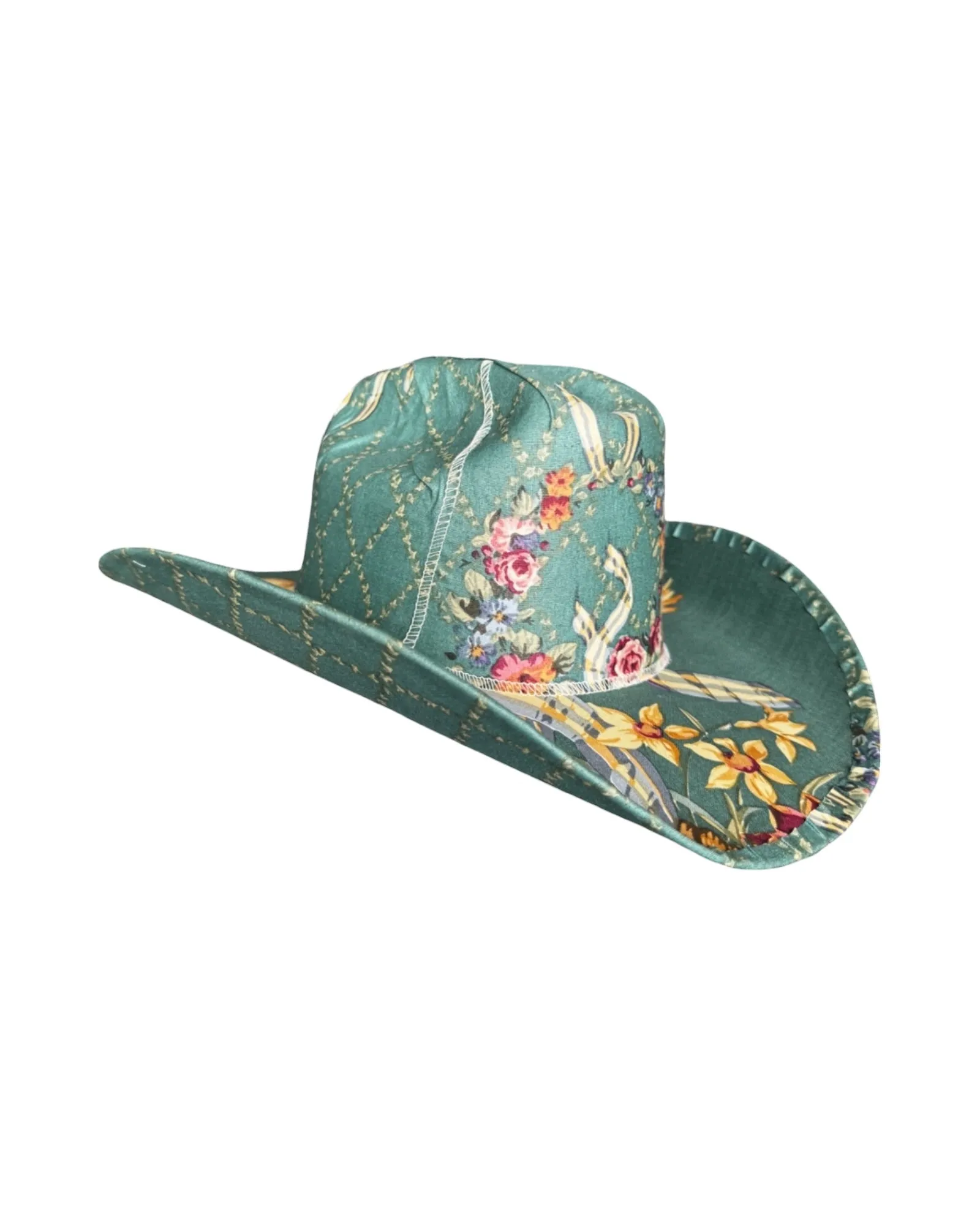 DOLCE RIVIERA FABRIC COVERED COWBOY HAT sold by Lele Sadoughi product image thumbnail 2