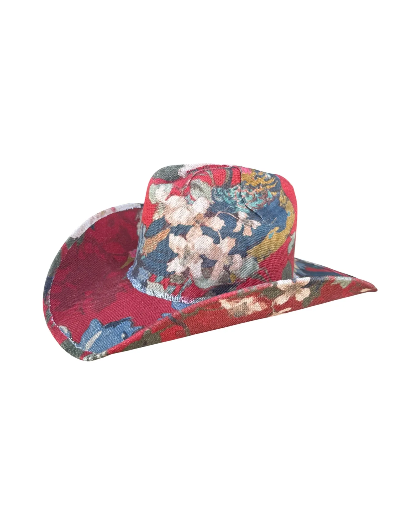 LIBERTY BLOOM FABRIC COVERED COWBOY HAT sold by Lele Sadoughi product image thumbnail 3