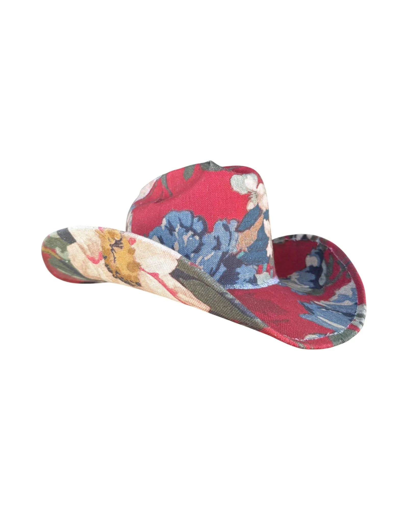 LIBERTY BLOOM FABRIC COVERED COWBOY HAT sold by Lele Sadoughi product image thumbnail 4