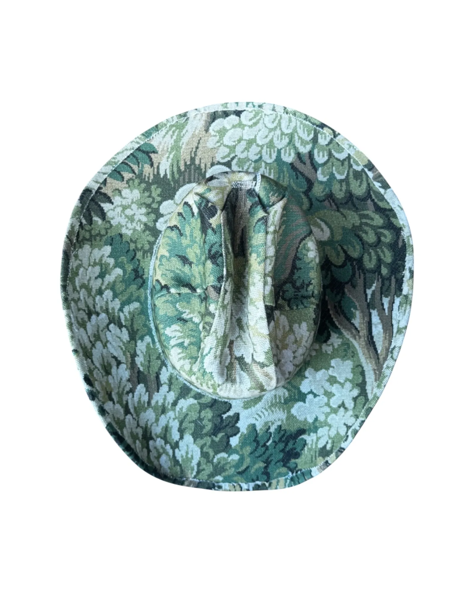 VERDANT FABRIC COVERED COWBOY HAT sold by Lele Sadoughi product image thumbnail 2