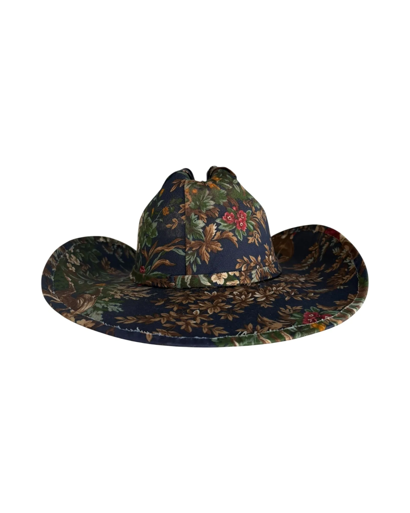 THE MIDNIGHT CHASE FABRIC COVERED COWBOY HAT sold by Lele Sadoughi product image thumbnail 4