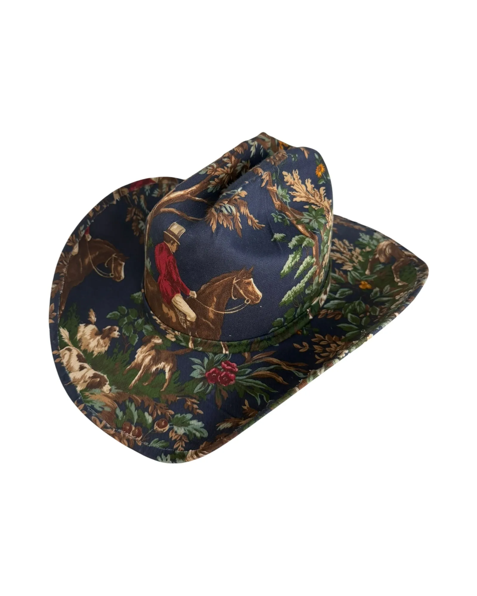 THE MIDNIGHT CHASE FABRIC COVERED COWBOY HAT sold by Lele Sadoughi product image thumbnail 2