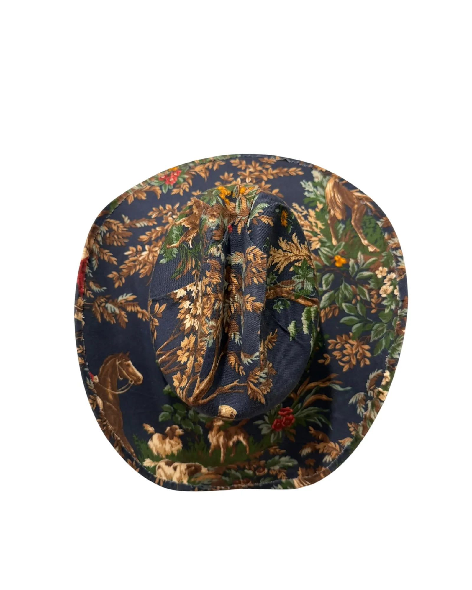 THE MIDNIGHT CHASE FABRIC COVERED COWBOY HAT sold by Lele Sadoughi product image thumbnail 5