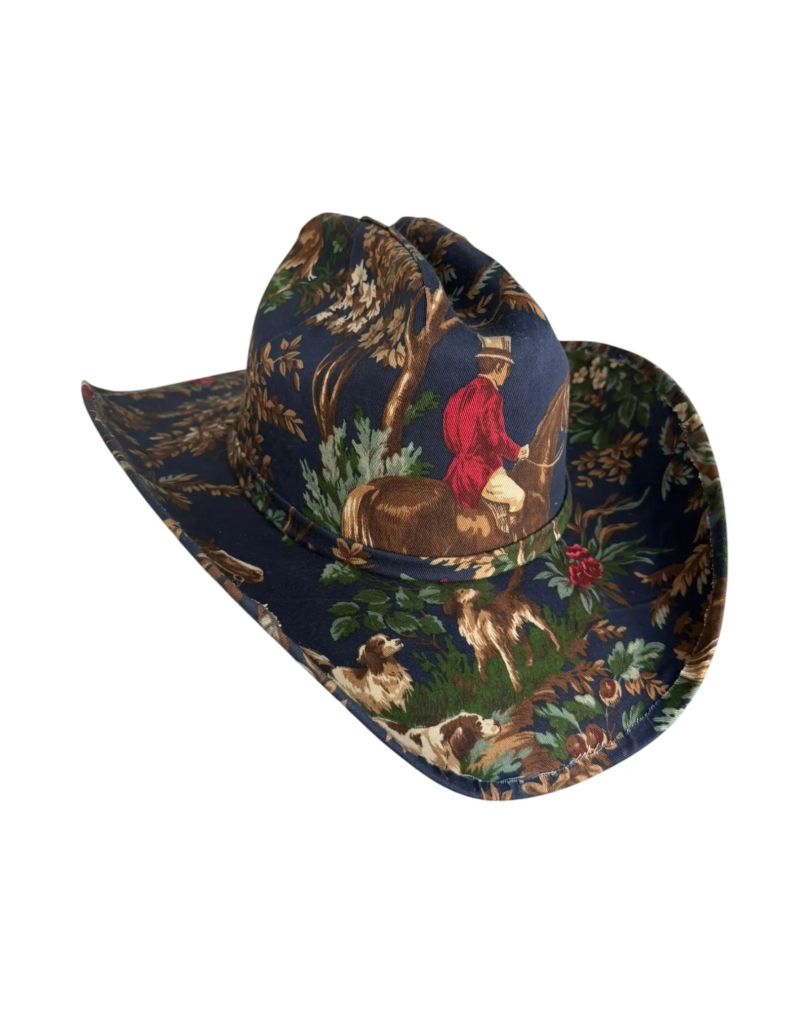 THE MIDNIGHT CHASE FABRIC COVERED COWBOY HAT sold by Lele Sadoughi product image thumbnail 3
