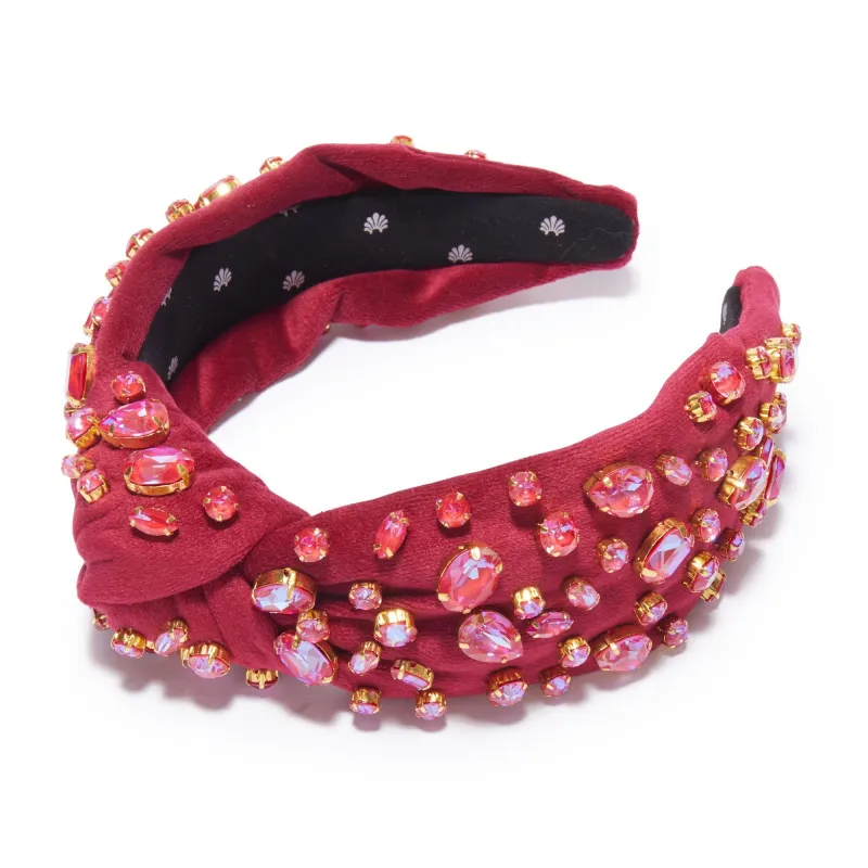 RUBY SWAROVSKI® TRESOR KNOTTED HEADBAND made by Lele Sadoughi