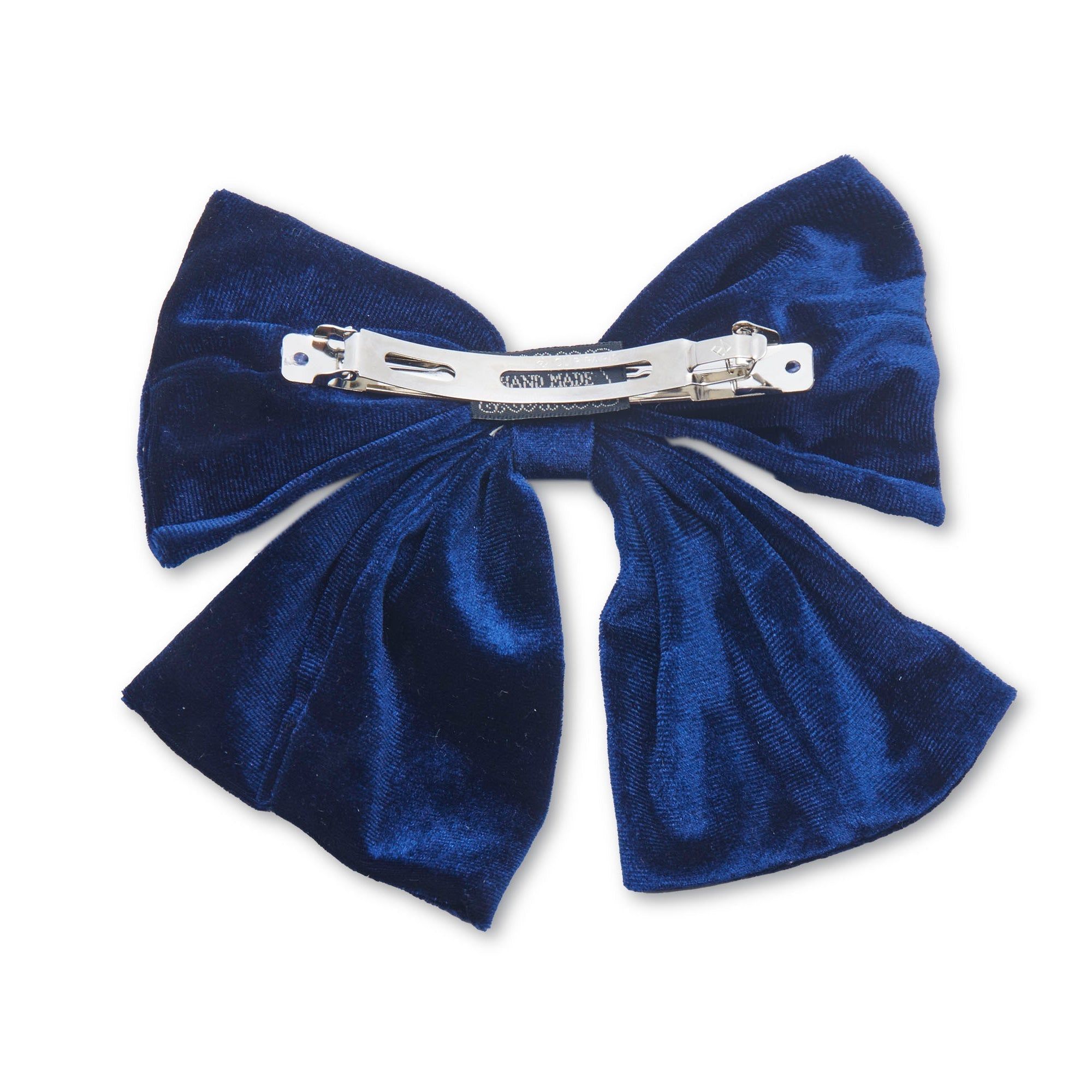 NAVY JUMBO VELVET BOW BARRETTE sold by Lele Sadoughi product image thumbnail 2
