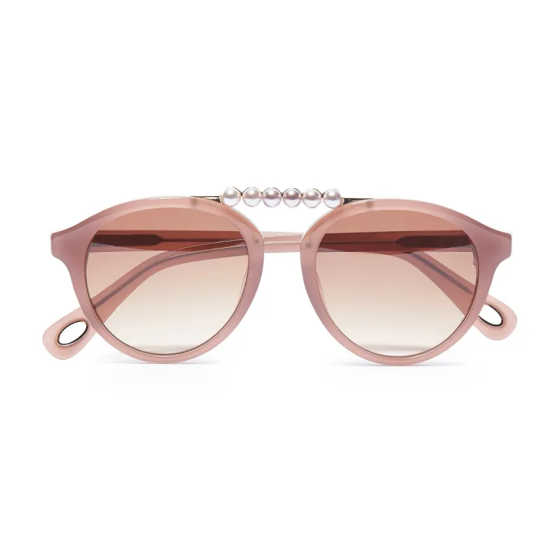 MAUVE PEARL COURTSIDE SUNGLASSES sold by Lele Sadoughi