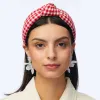 LADYBUG RED GINGHAM KNOTTED HEADBAND sold by Lele Sadoughi