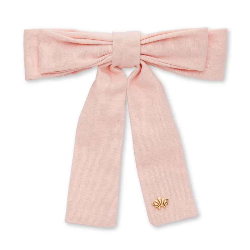 PETAL PINK ANTOINETTE  BOW BARRETTE sold by Lele Sadoughi