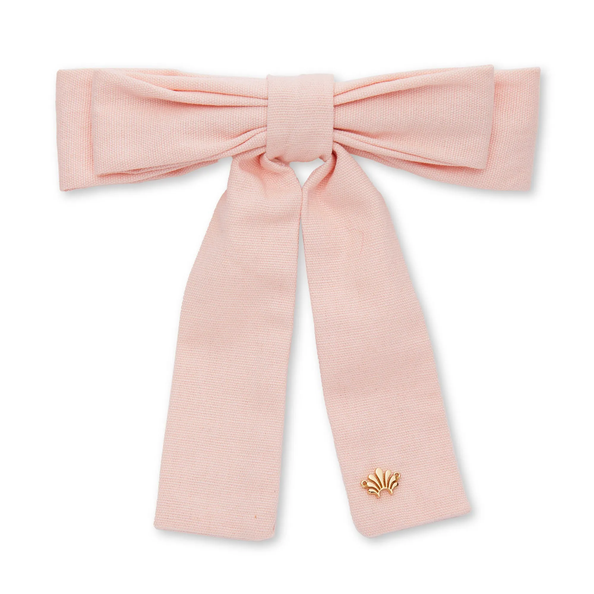 PETAL PINK ANTOINETTE BOW BARRETTE sold by Lele Sadoughi