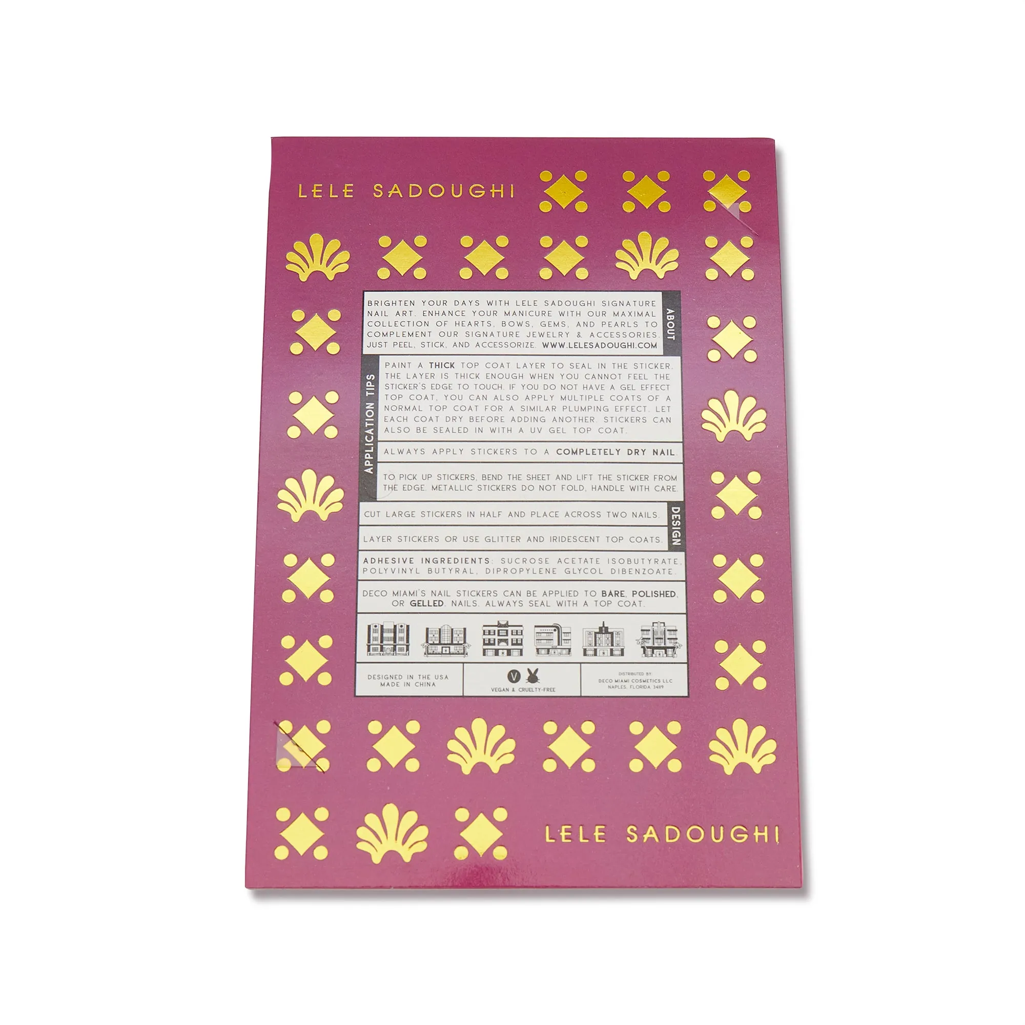 LELE X DECO BEAUTY CLASSIC JEWELED NAIL ART STICKERS sold by Lele Sadoughi product image thumbnail 5