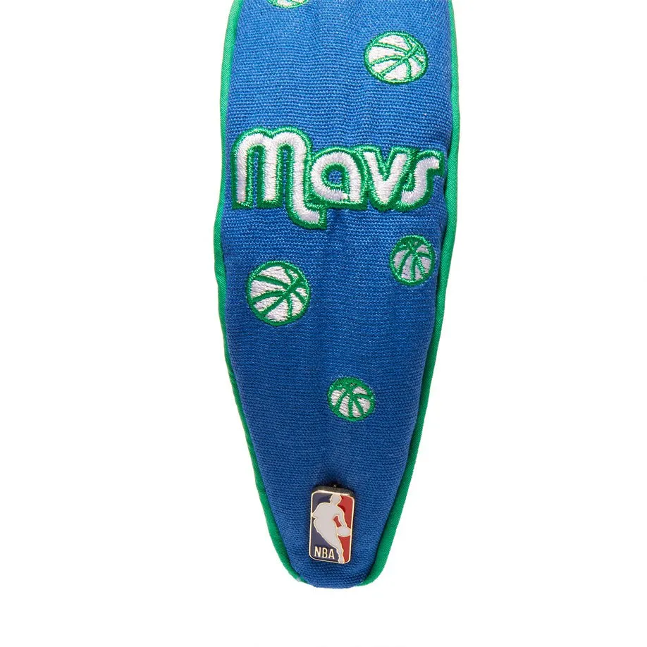 DALLAS MAVERICKS LELE SADOUGHI / NBA BLUE EMBROIDERED KNOTTED HEADBAND sold by Lele Sadoughi product image thumbnail 3