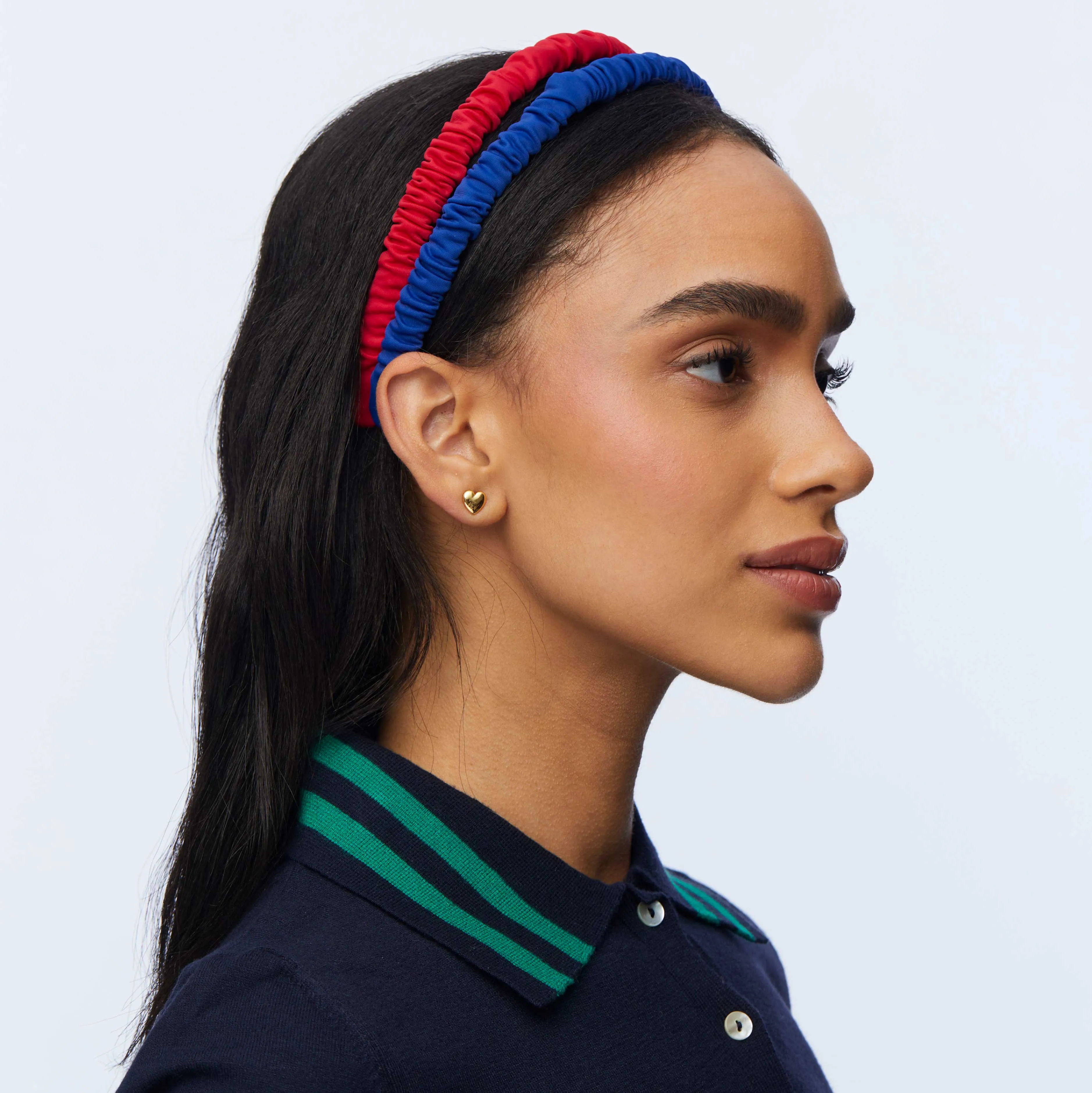 ROYAL BLUE JESSIE NEOPRENE HEADBAND sold by Lele Sadoughi product image thumbnail 2